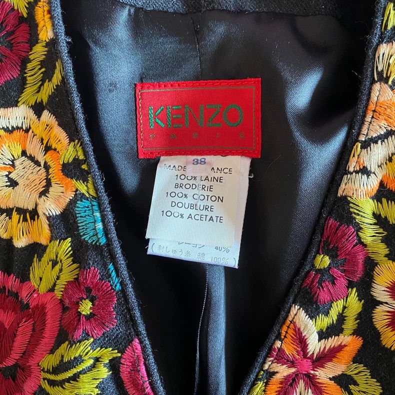 Kenzo KENZO Vintage1991 Autumn/Winter Show Retro Floral Embroide Size XS / US 0-2 / IT 36-38 - 8 Thumbnail