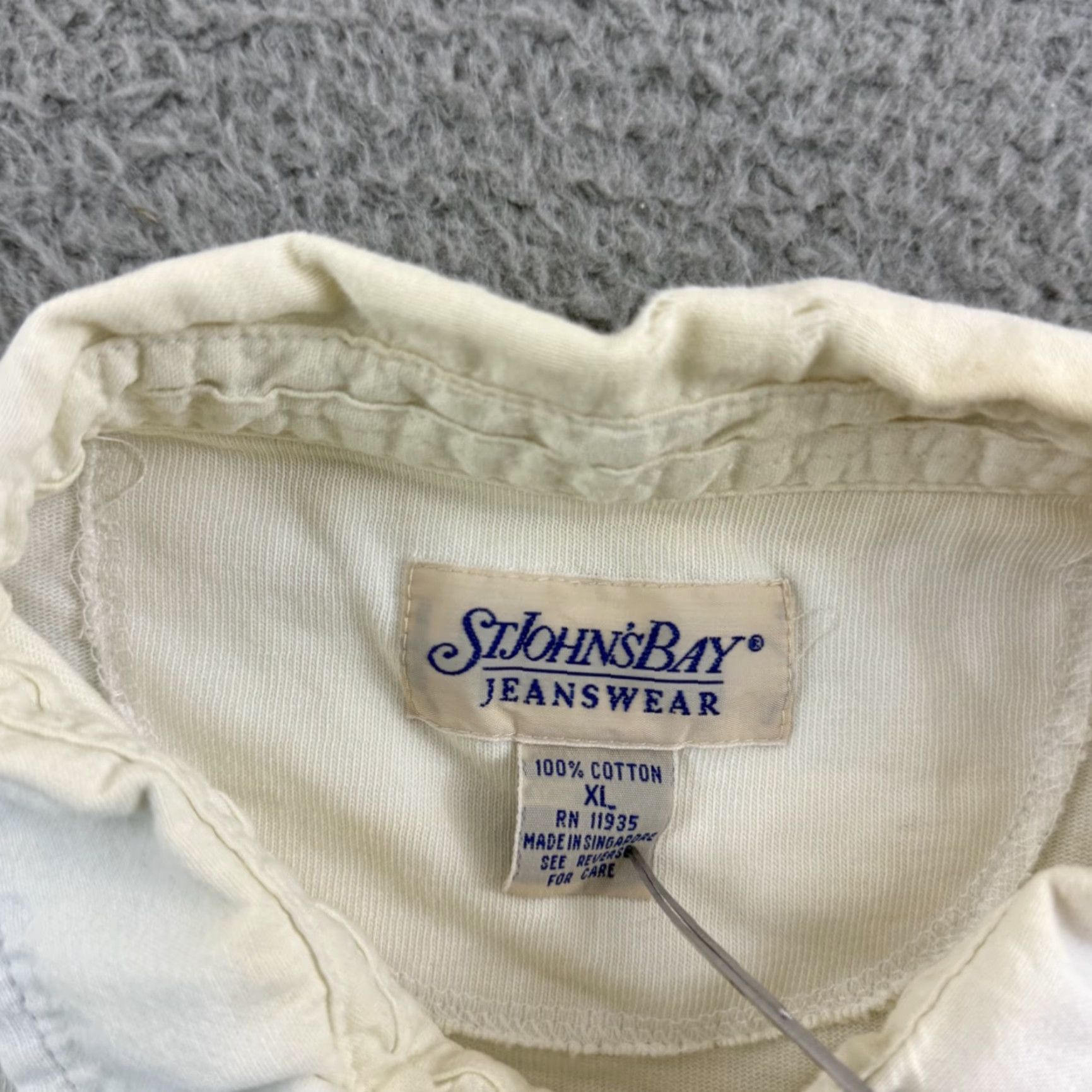 Vintage VINTAGE St Johns Bay Shirt Mens XL Striped Long Sleeve Rugby 90s Polo Striped Size US XL / EU 56 / 4 - 6 Thumbnail