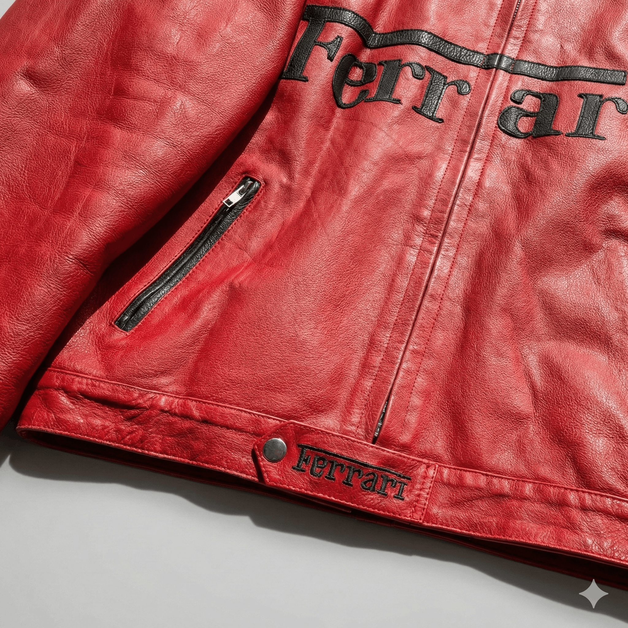 Ferrari Vintage Ferrari F1 Leather Racing Jacket Michael Schumacher Size US S / EU 44-46 / 1 - 3 Thumbnail