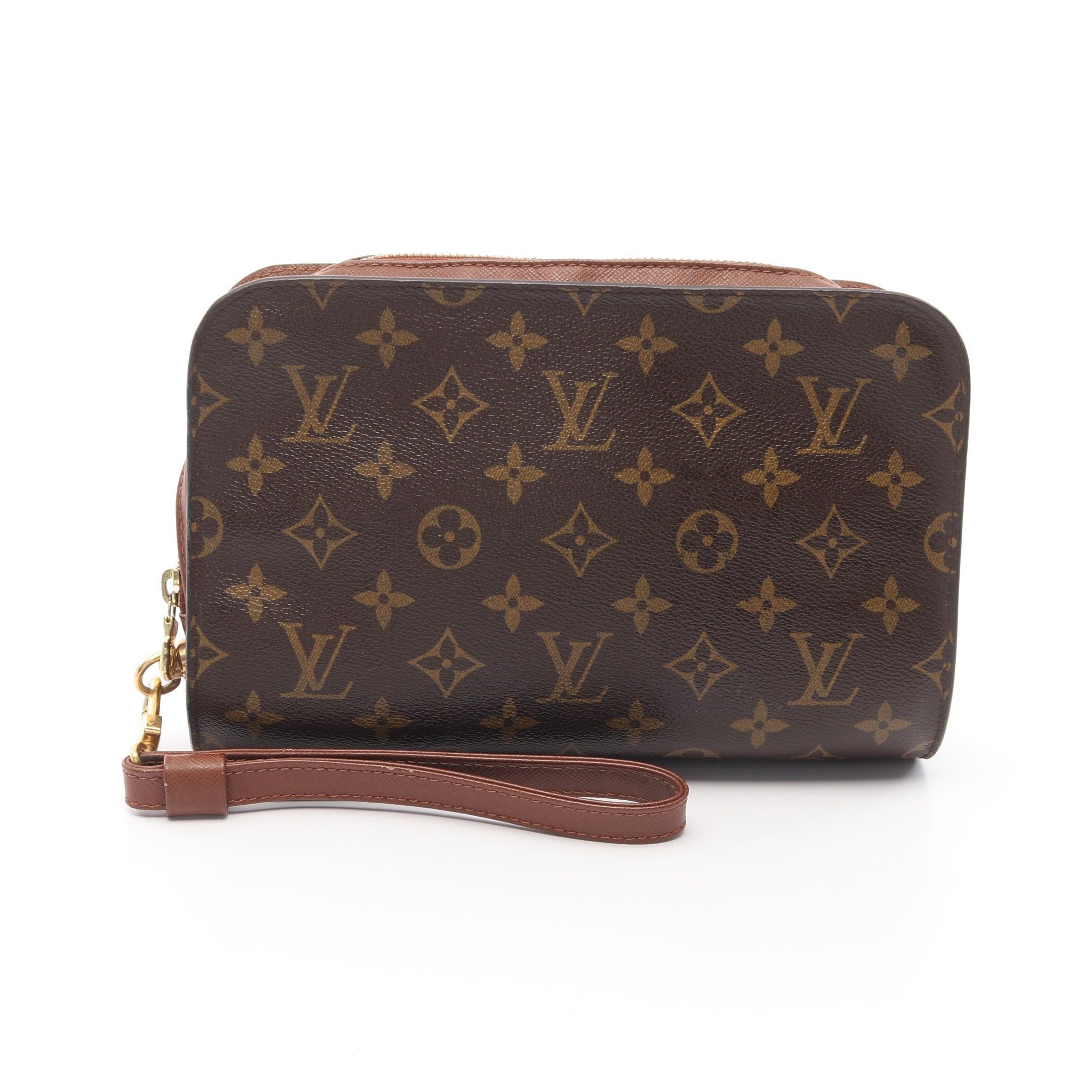 Louis Vuitton Louis Vuitton Orsay Monogram Clutch Bag Second Leather Brown Size ONE SIZE - 1 Thumbnail