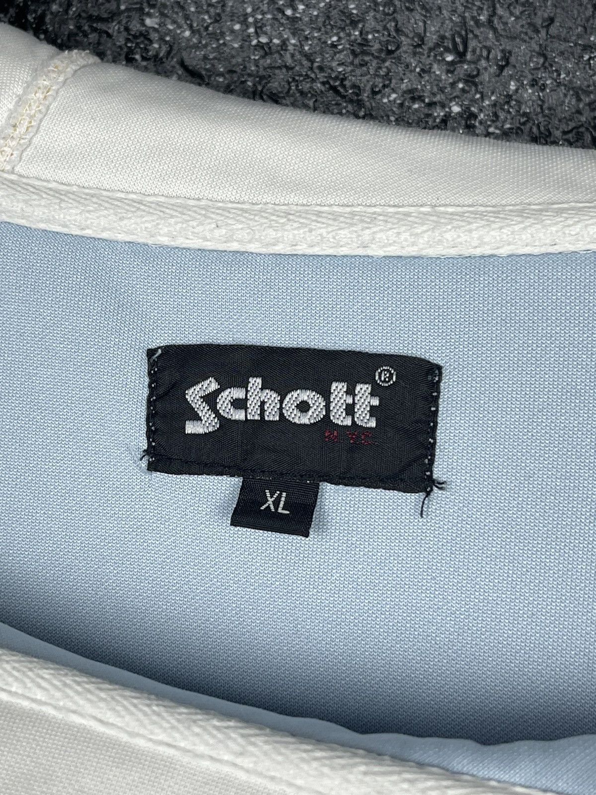 Schott Schott N.Y.C. Double Zip Hooded Neoprene Jacket Size XL Size US XL / EU 56 / 4 - 19 Thumbnail
