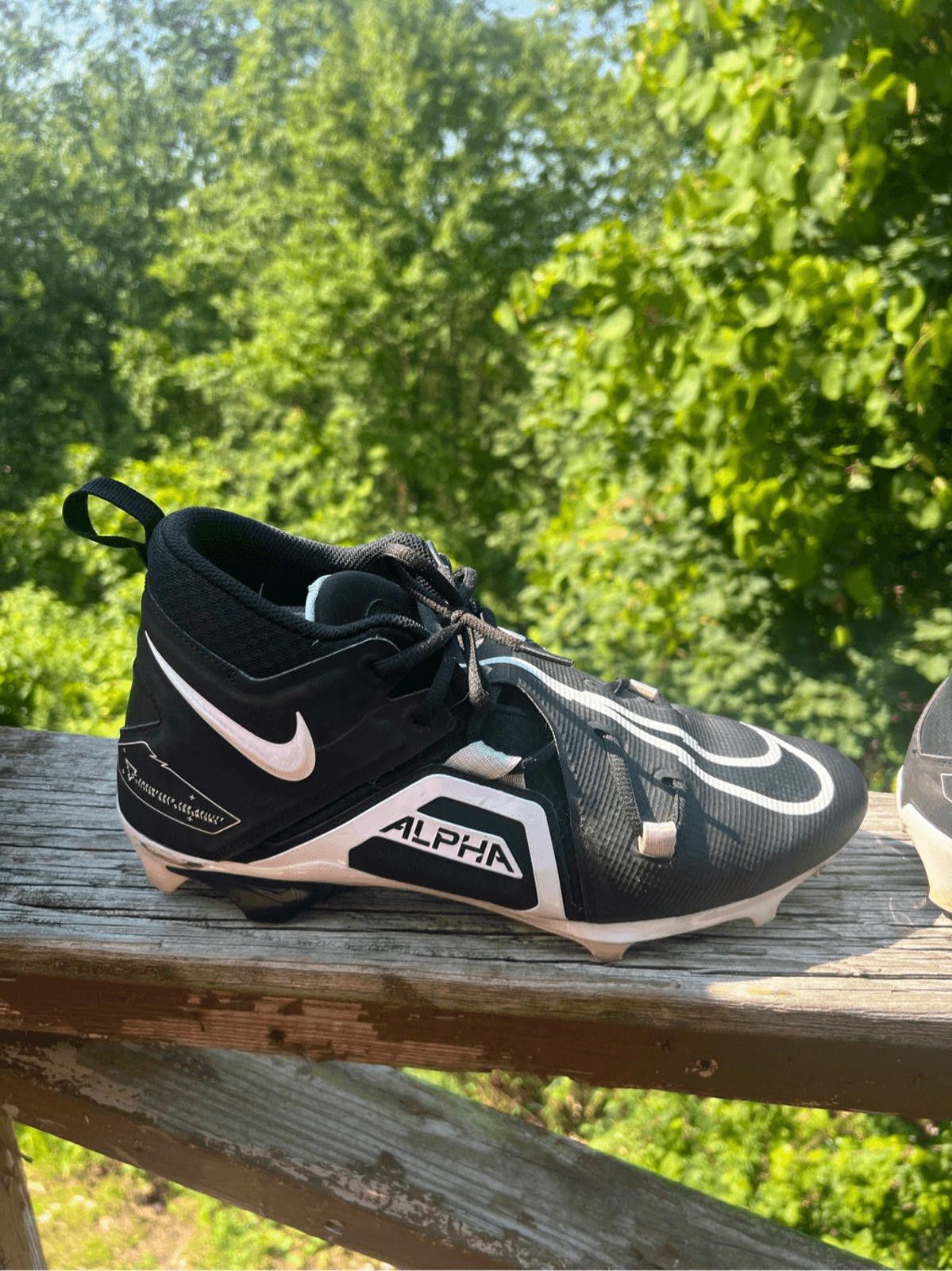 Nike Nike Alpha Menace Pro 3 Football Cleats Men's Size 11 Black Size US 11 / EU 44 - 2 Thumbnail