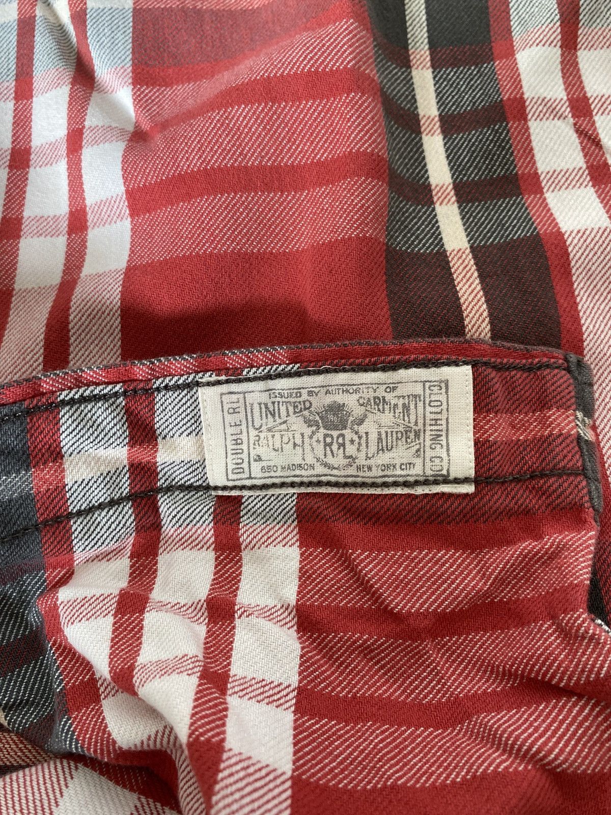 RRL Ralph Lauren RRL Thick Plaid Shirt Size US L / EU 52-54 / 3 - 6 Thumbnail