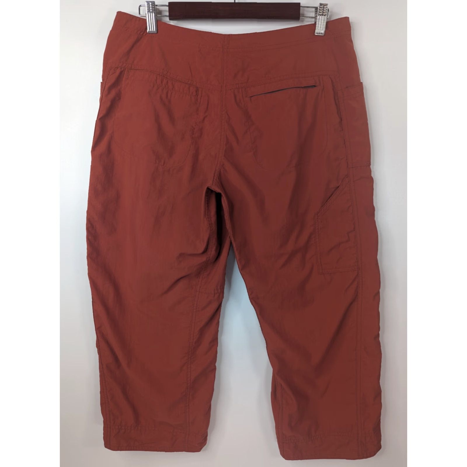 Mountain Hardwear VINTAGE? No — Mountain Hardwear Womens Hiking Pants Size 8 Orange Capri Crop Nylon Travel Pant Size 30" / US 8 / IT 44 - 3 Thumbnail