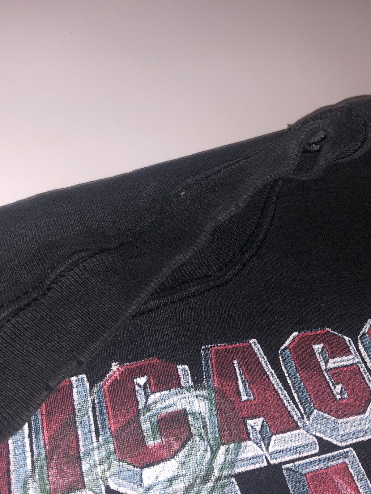 NBA × Salem Sportswear × Vintage Rare 90s NBA Chicago Bulls Sweatshirt Size US XL / EU 56 / 4 - 12 Thumbnail