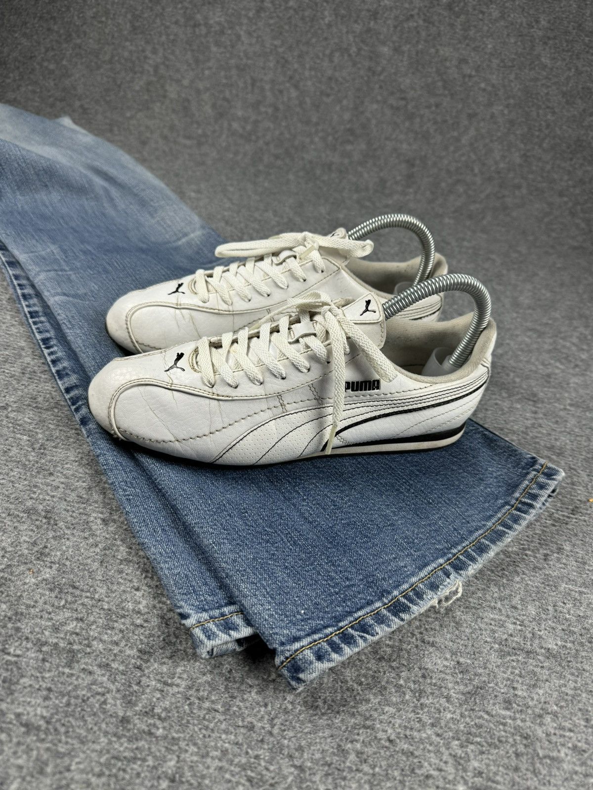 Puma × Vintage Vintage Puma Speedcut Leather y2k sneakers Size US 7.5 / IT 37.5 - 5 Thumbnail