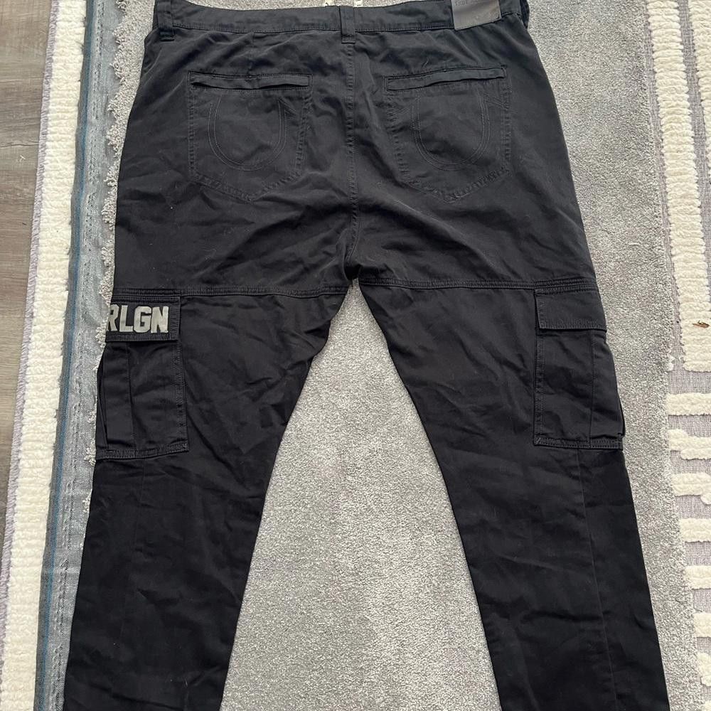 True Religion True Religion Marco Cargo Black Pants Men Sz 40 $199 Size US 40 / EU 56 - 12 Thumbnail