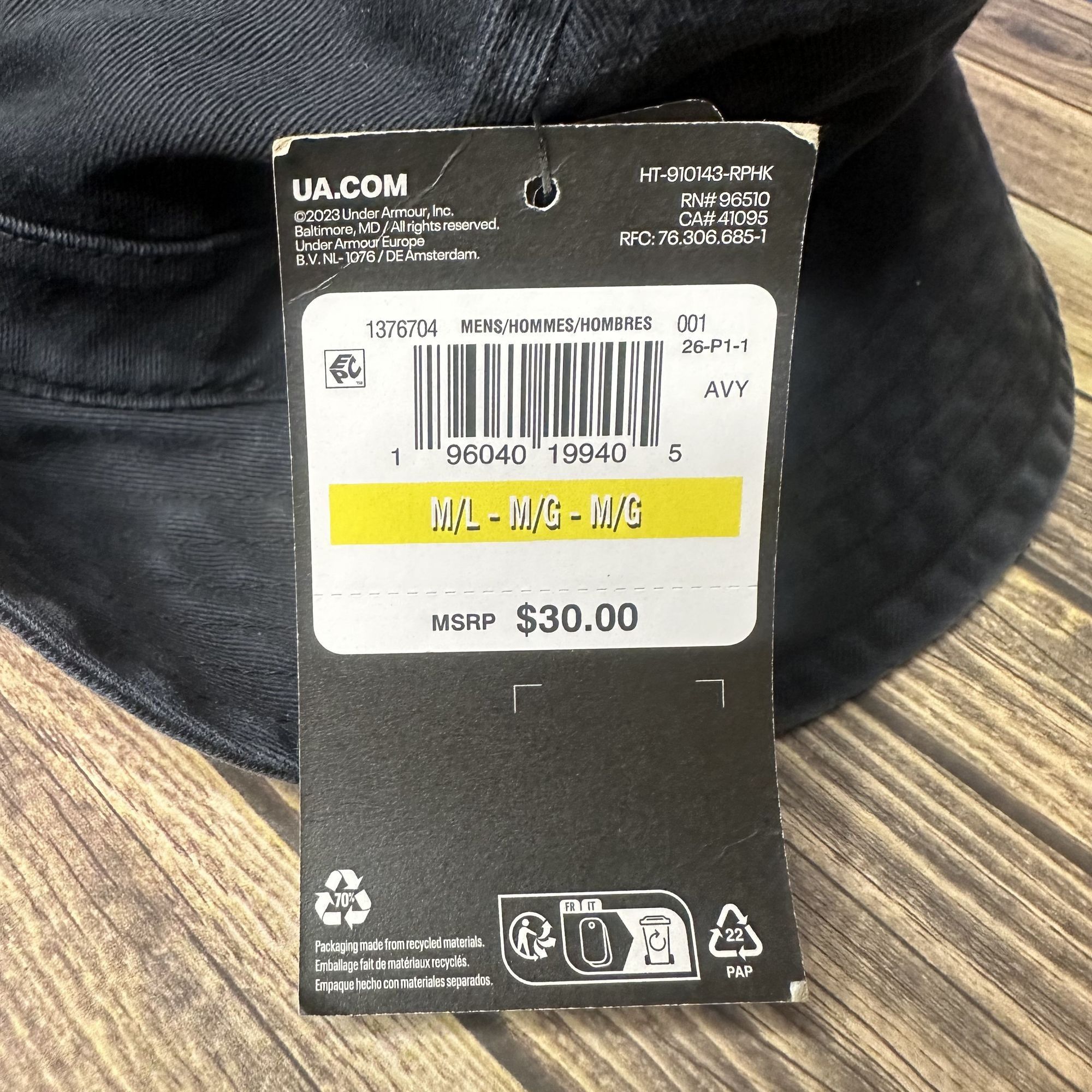 Under Armour Under Armour Men's Branded Bucket Hat NWT Size M/L (Black) Size ONE SIZE - 8 Thumbnail