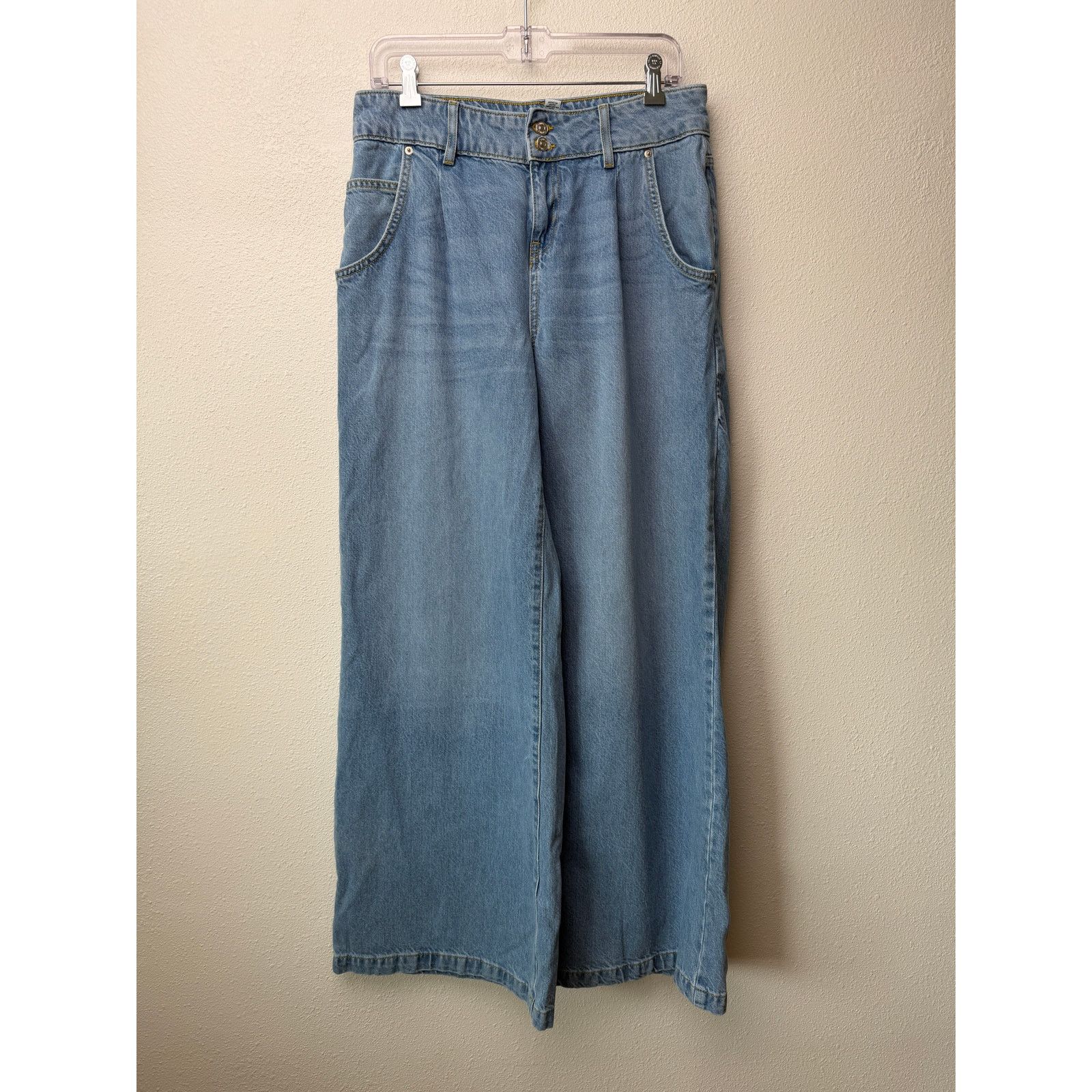 Forever 21 Forever 21 Wide Leg Jeans Mid Rise Size 28 Women Size 28" / US 6 / IT 42 - 2 Thumbnail
