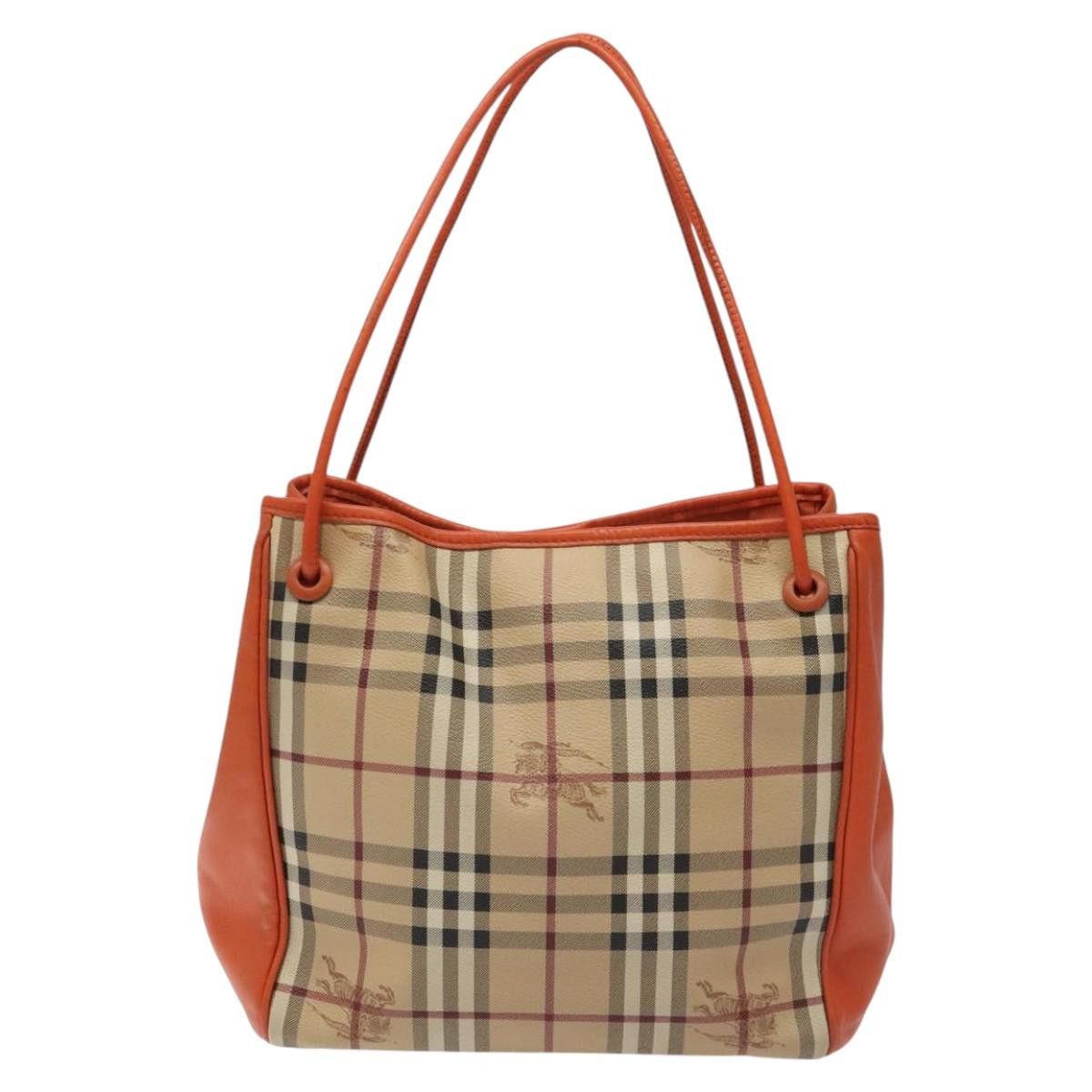 Burberry Nova Check Beige Canvas Tote Bag (Pre-Owned) Size ONE SIZE - 1 Thumbnail