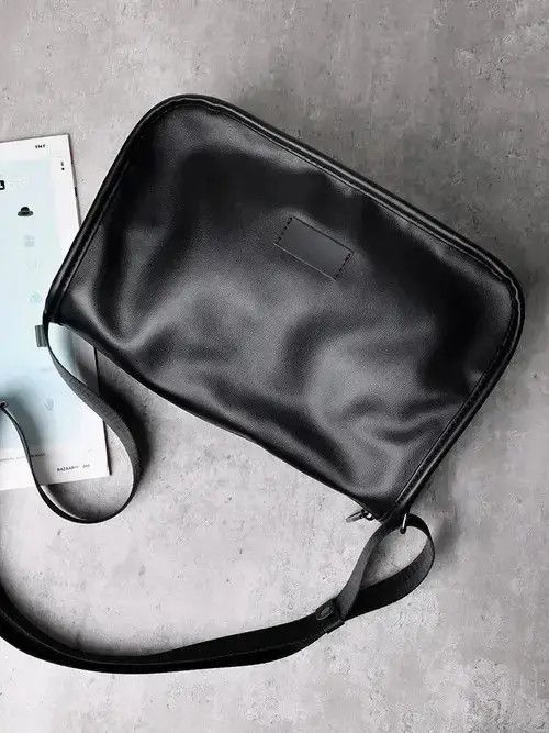 Other Fashion y2k faux leather shoulder bag messenger bag casual Size ONE SIZE - 4 Thumbnail