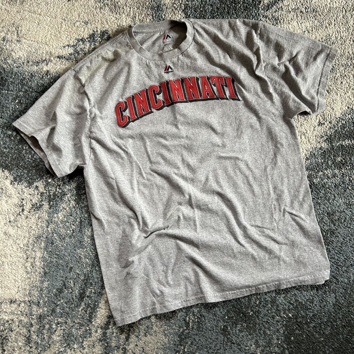 Majestic 2014 JOEY VOTTO CiNCiNNATi REDS JERSEY SHiRT HEATHER GREY Size US XL / EU 56 / 4 - 6 Thumbnail
