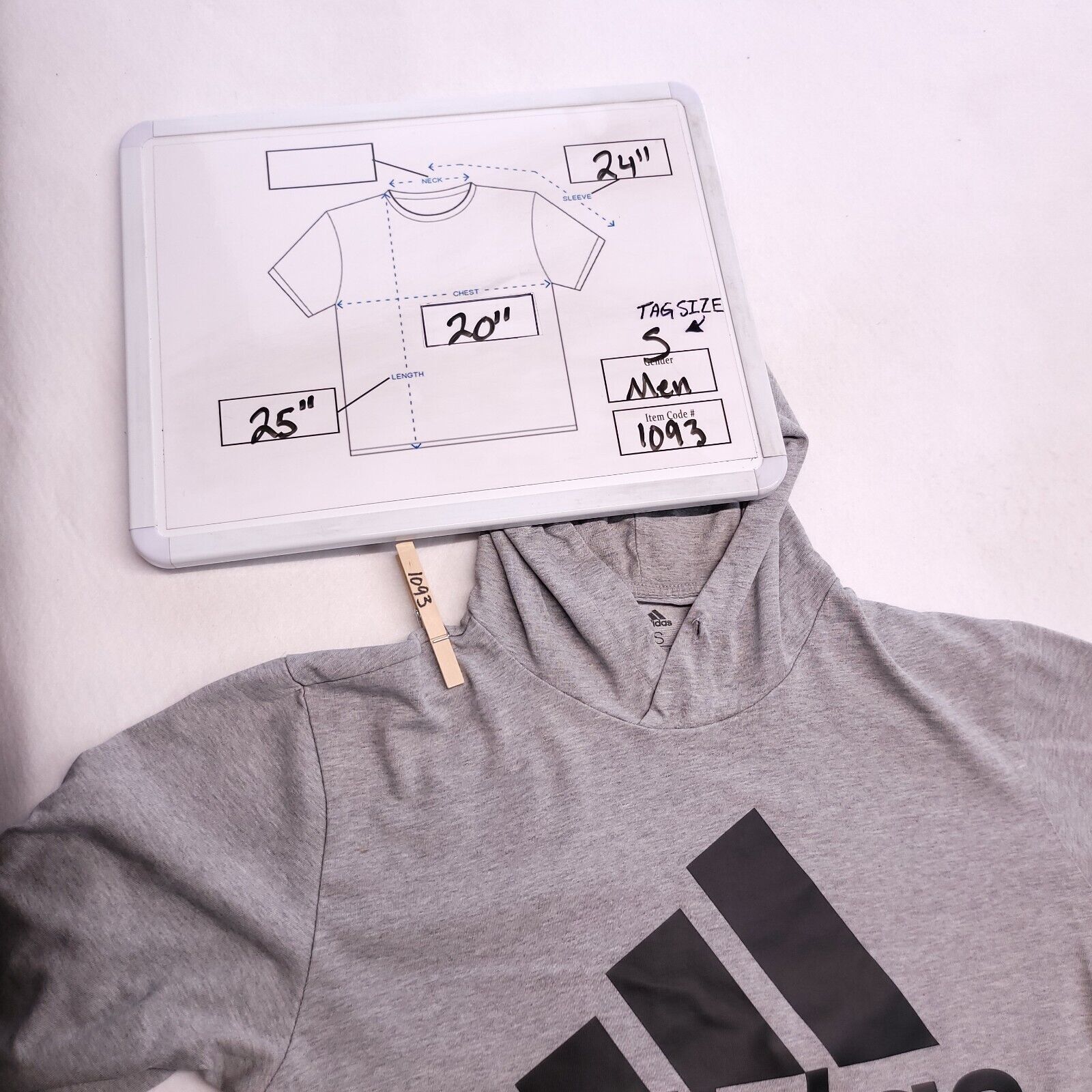 Adidas Adidas Hooded Pullover Sweatshirt Mens Size Small S Gray Size US S / EU 44-46 / 1 - 10 Thumbnail