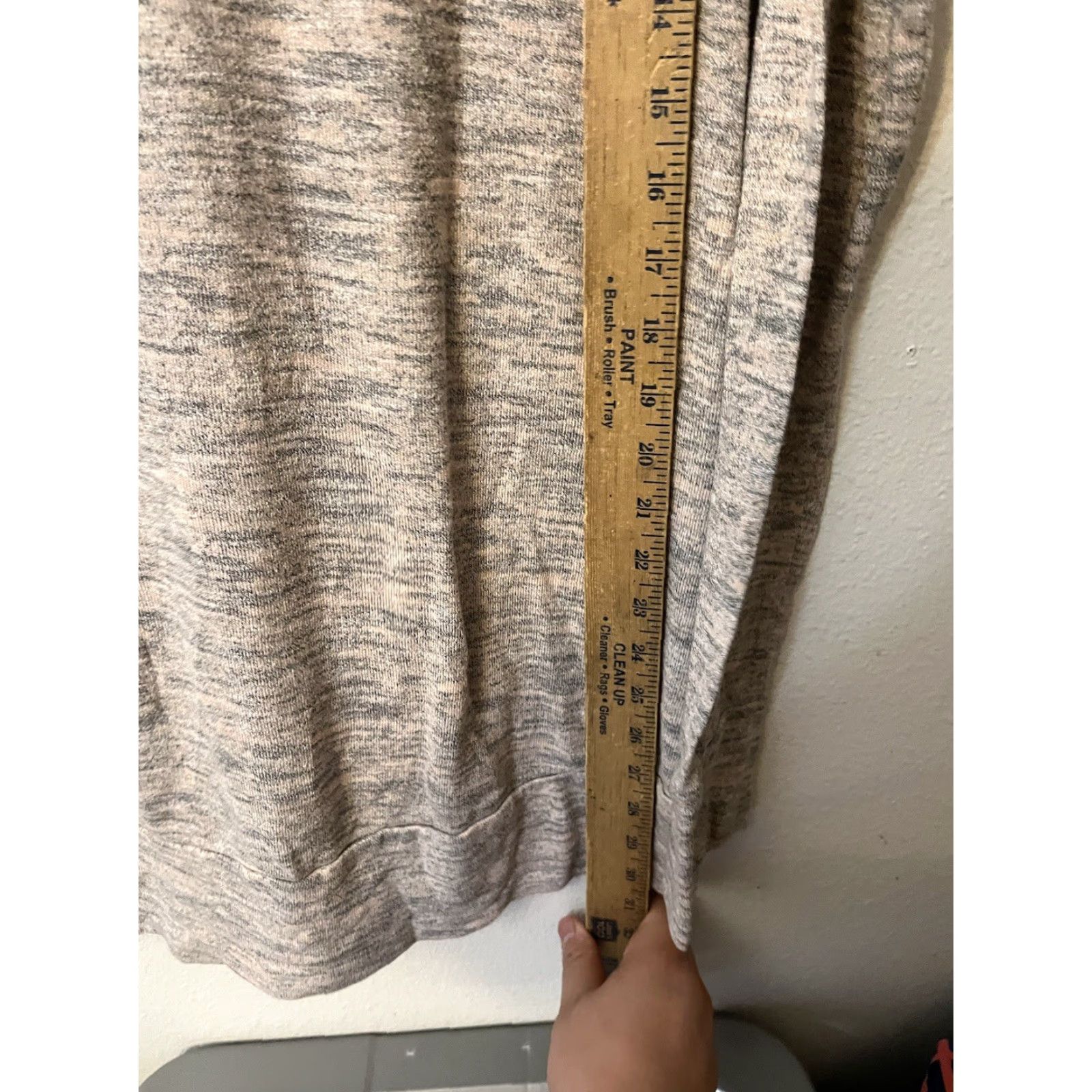 Juicy Couture Juicy Couture Knit Pullover Shirt Long Sleeve Heathered Gray Knot Front Top XL Womens Regular Size Size XL / US 12-14 / IT 48-50 - 4 Thumbnail