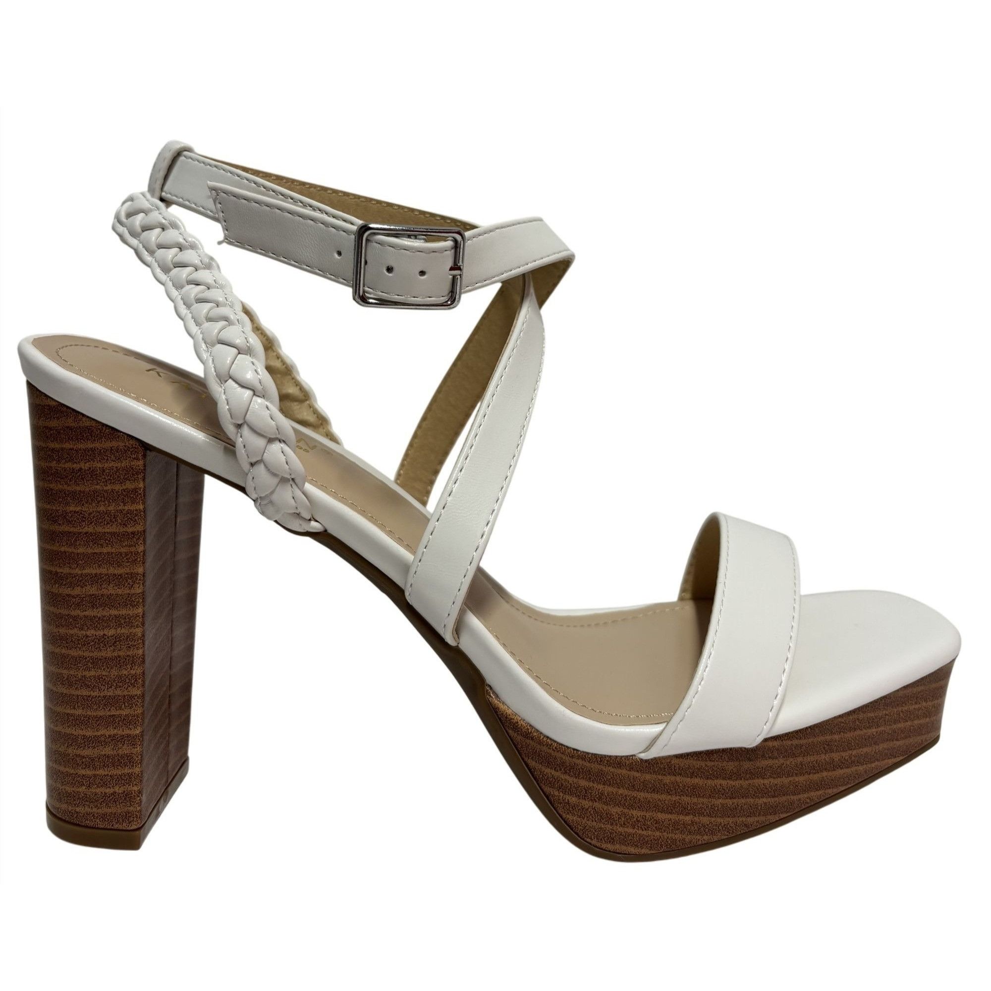 Other KAYLEEN / Tempest-8 / White / Platform / Block Heel / Sandal Size US 10 / IT 40 - 3 Thumbnail