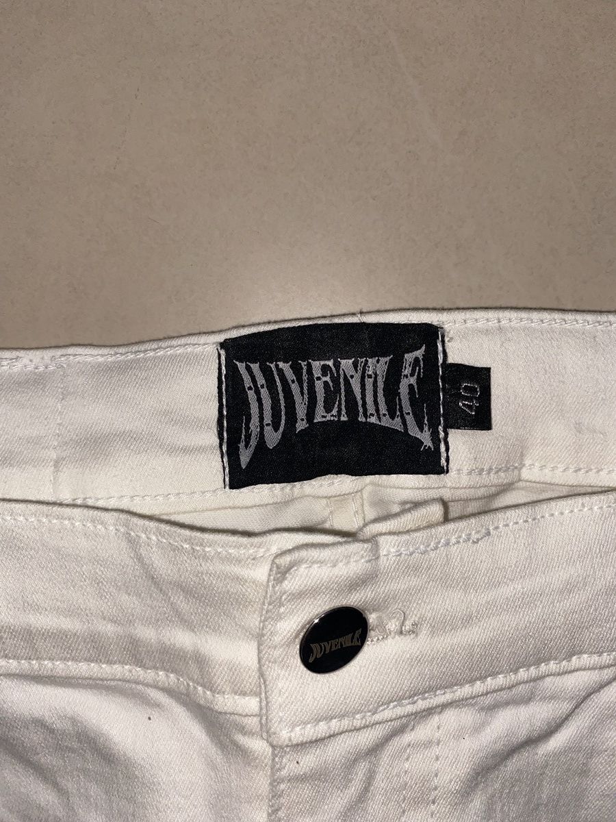 Other Juvenile white rhinestone jeans Size US 40 / EU 56 - 6 Thumbnail