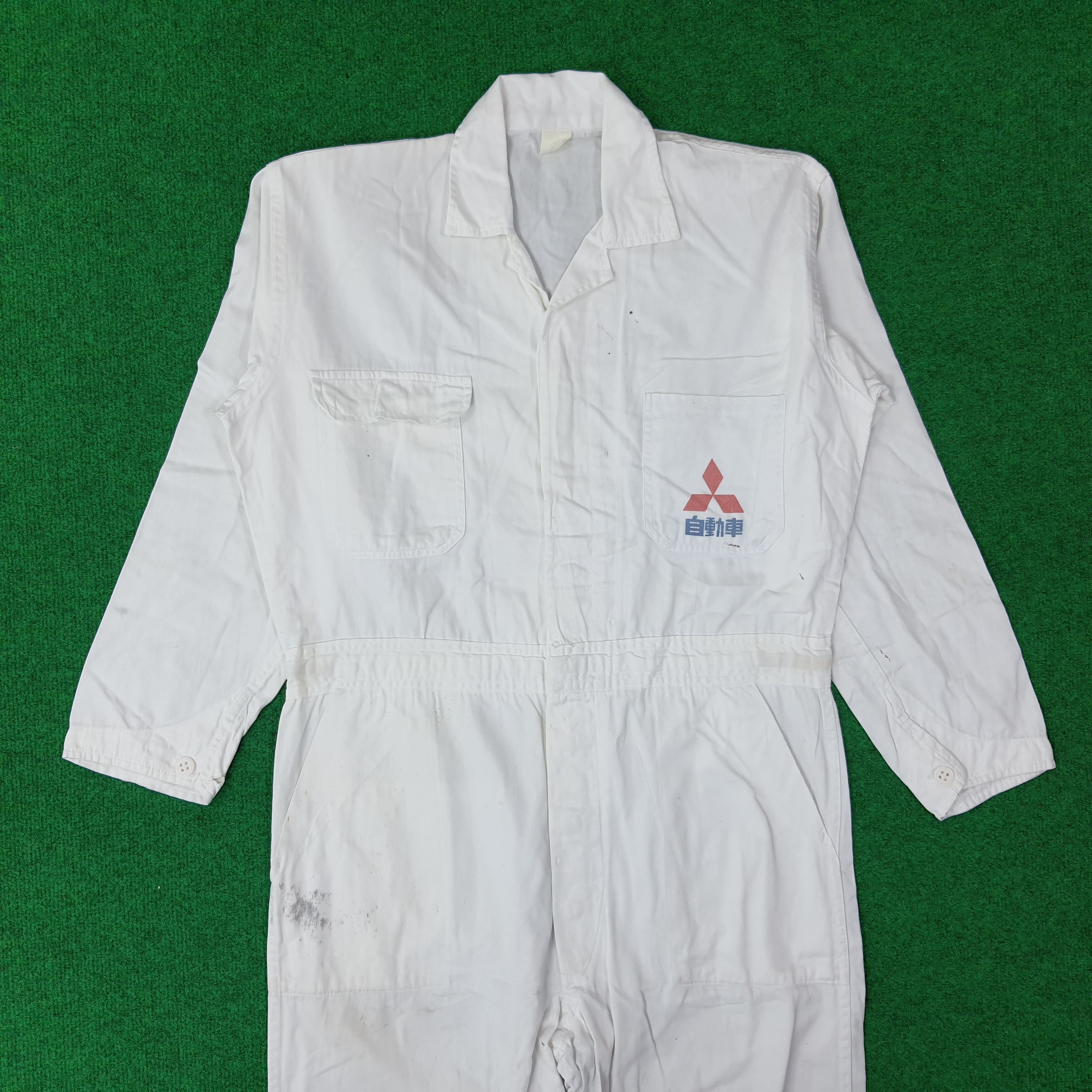 Japanese Brand Vintage Mitsubishi Japan Motorsports Button Coverall C227N13 Size US M / EU 48-50 / 2 - 3 Thumbnail