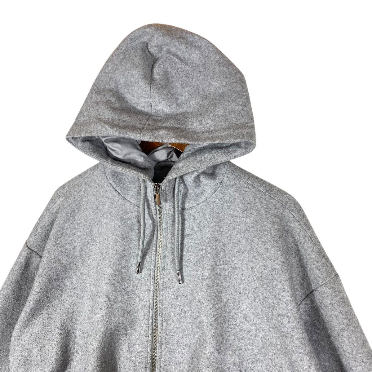 Zara Zara Hoodie Wool Zipper Jacket XS Size (Fit XL) Grey Colour Size XS / US 0-2 / IT 36-38 - 7 Thumbnail