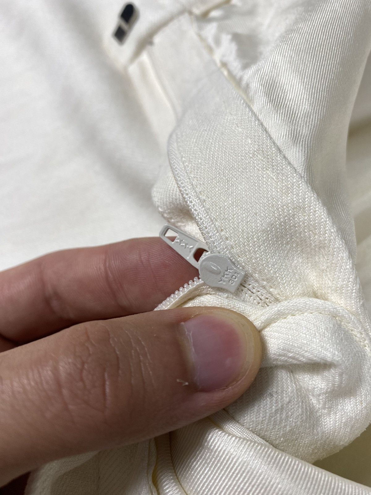 Hermes × Maison Margiela × Vintage Hermes Paris by Margiela Unisex Pants Straight 90s Linen Size US 34 / EU 50 - 9 Thumbnail
