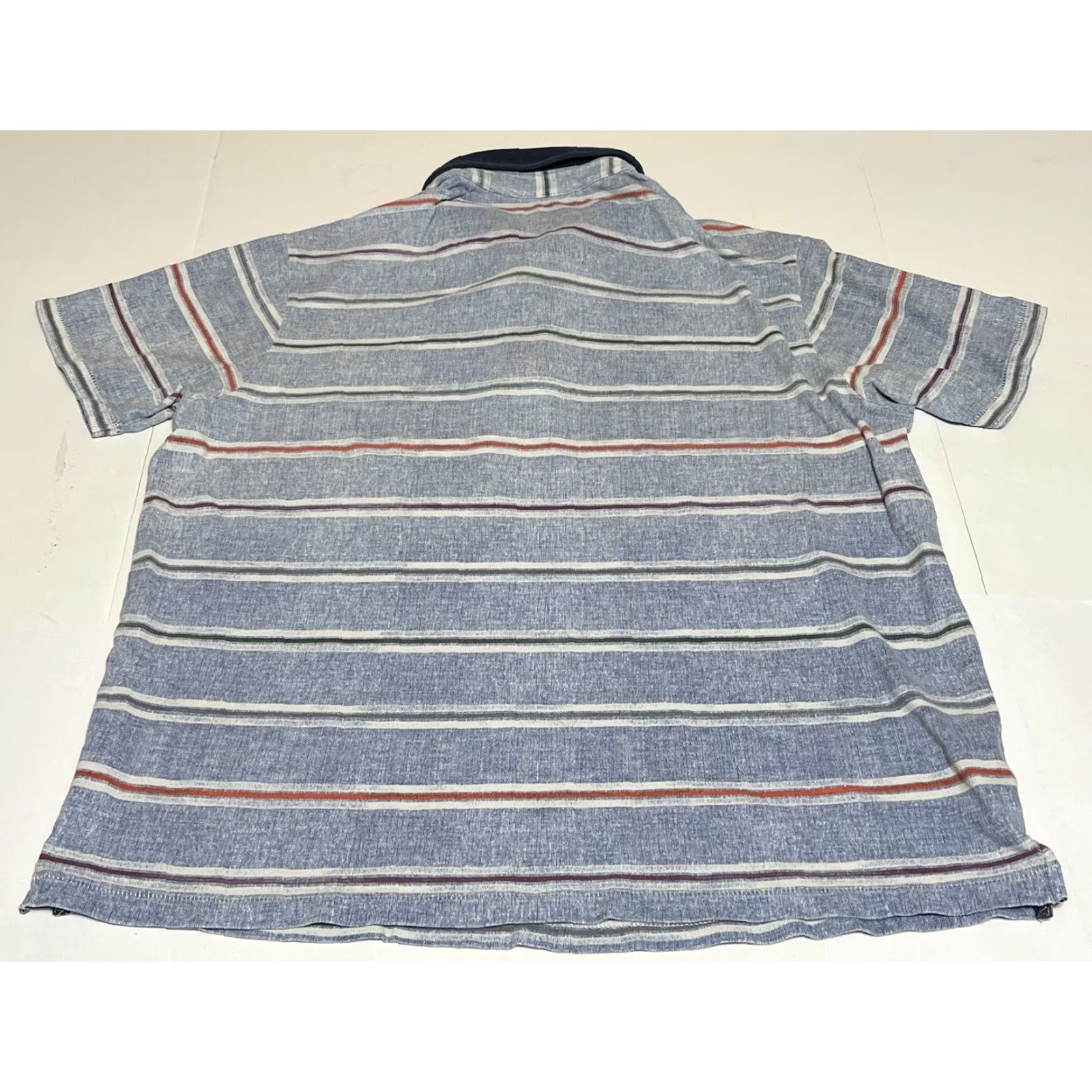 Tommy Bahama Tommy Bahama Polo Shirt Men XL Island Modern Fit 100% Cotton Blue Striped Polo Shirt Casual Travel Men Size US XL / EU 56 / 4 - 3 Thumbnail
