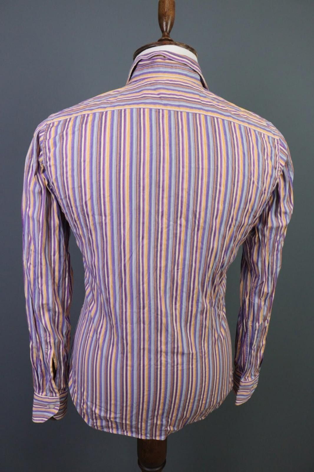 Etro Etro Multicolor Stripe Long Sleeve Button Down Shirt Size 39 Size US M / EU 48-50 / 2 - 11 Thumbnail