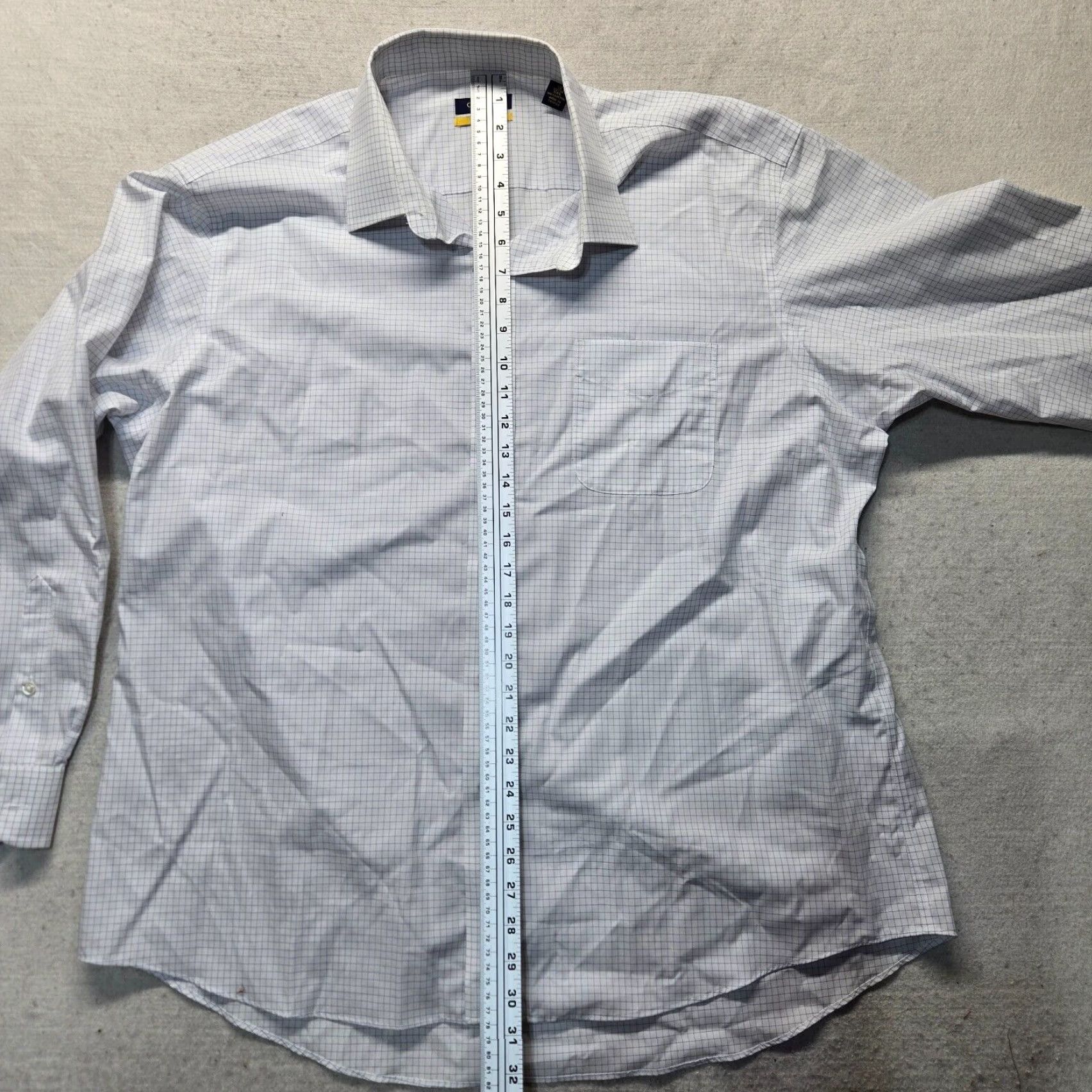 Club Room Club Room Shirt Adult XXl White Check Long Sleeve Button-Up Casual, Business, Workwear, Plaid Men’s Size 2XL Size US XXL / EU 58 / 5 - 6 Thumbnail