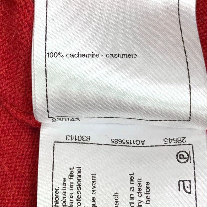 Chanel Chanel Red cashmere round-neck sleeveless knitted vest Size XS / US 0-2 / IT 36-38 - 8 Thumbnail