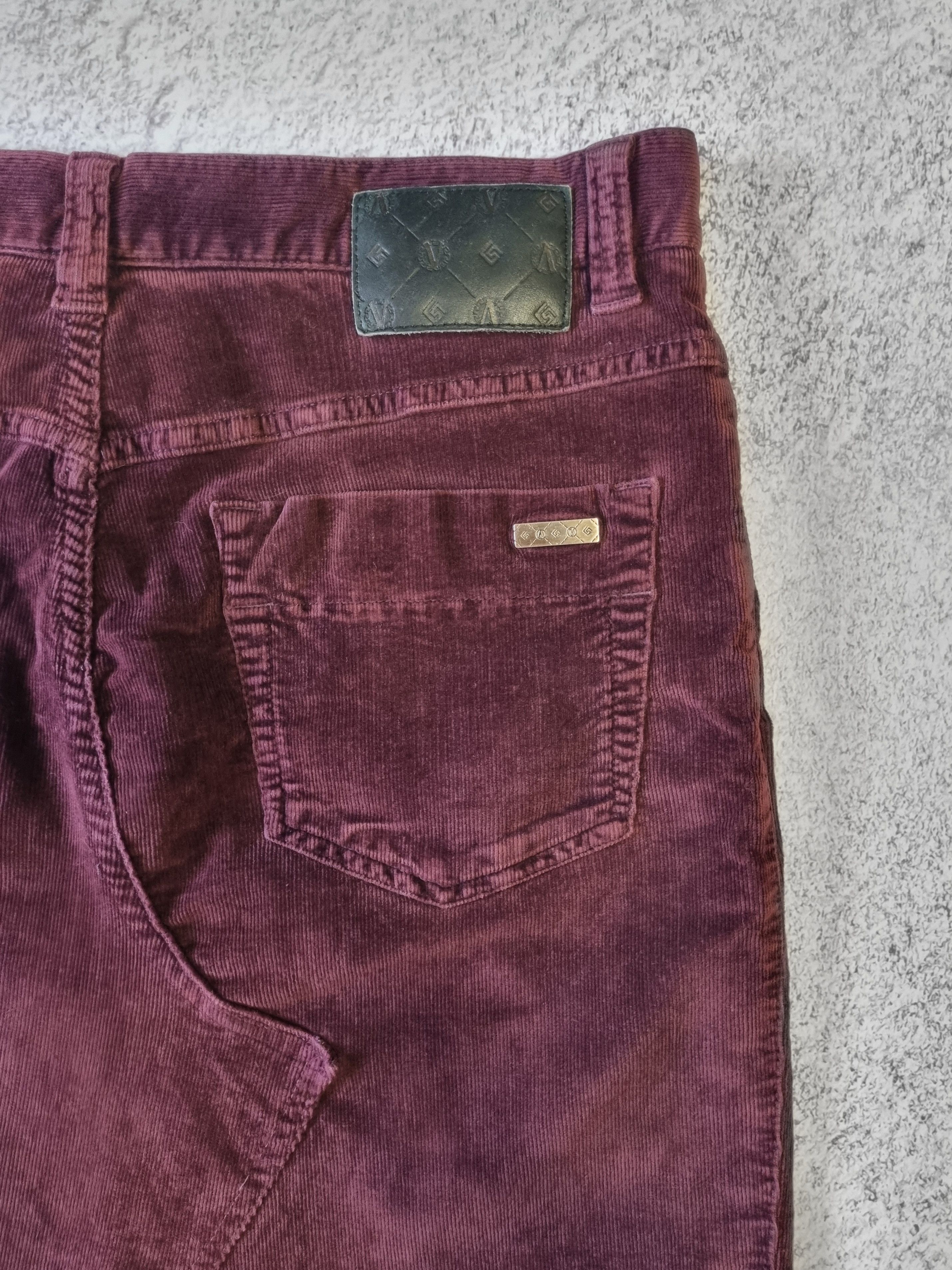 Versace Vintage Versace Collection Velvet Bordo Skirt Size 32" / US 10 / IT 46 - 8 Thumbnail