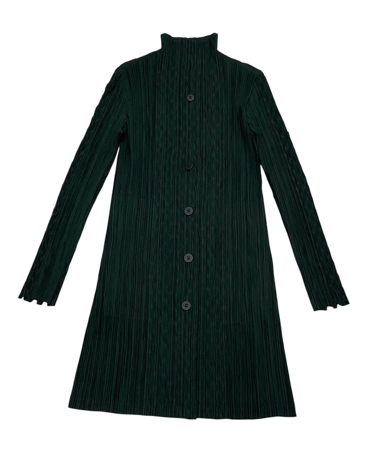 Issey Miyake Fete Issey Miyake Plated Cardigan Fish Scales On the Sleeves Size M / US 6-8 / IT 42-44 - 2 Thumbnail