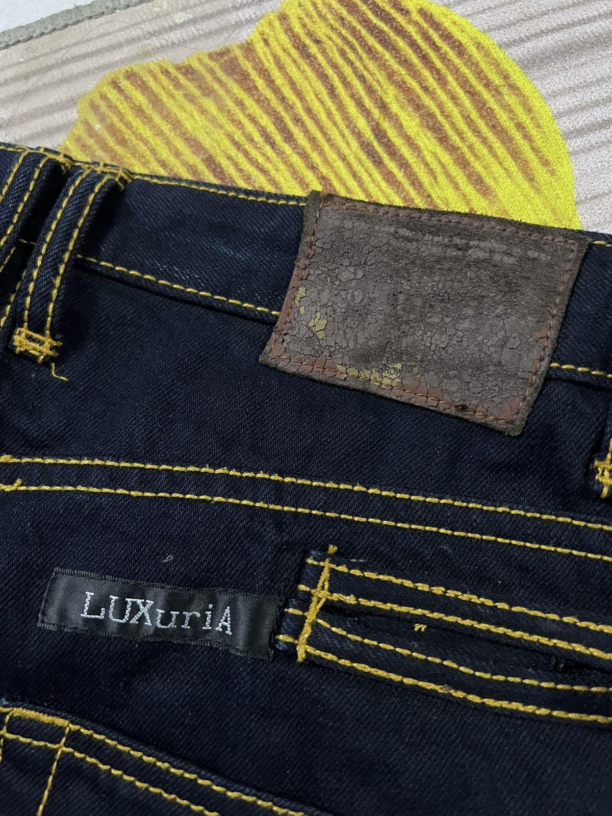 If Six Was Nine × Japanese Brand 💥RARE FLARE💥LUXURIA FLARE SLOW ARTWORKS JEANS Size US 32 / EU 48 - 13 Thumbnail