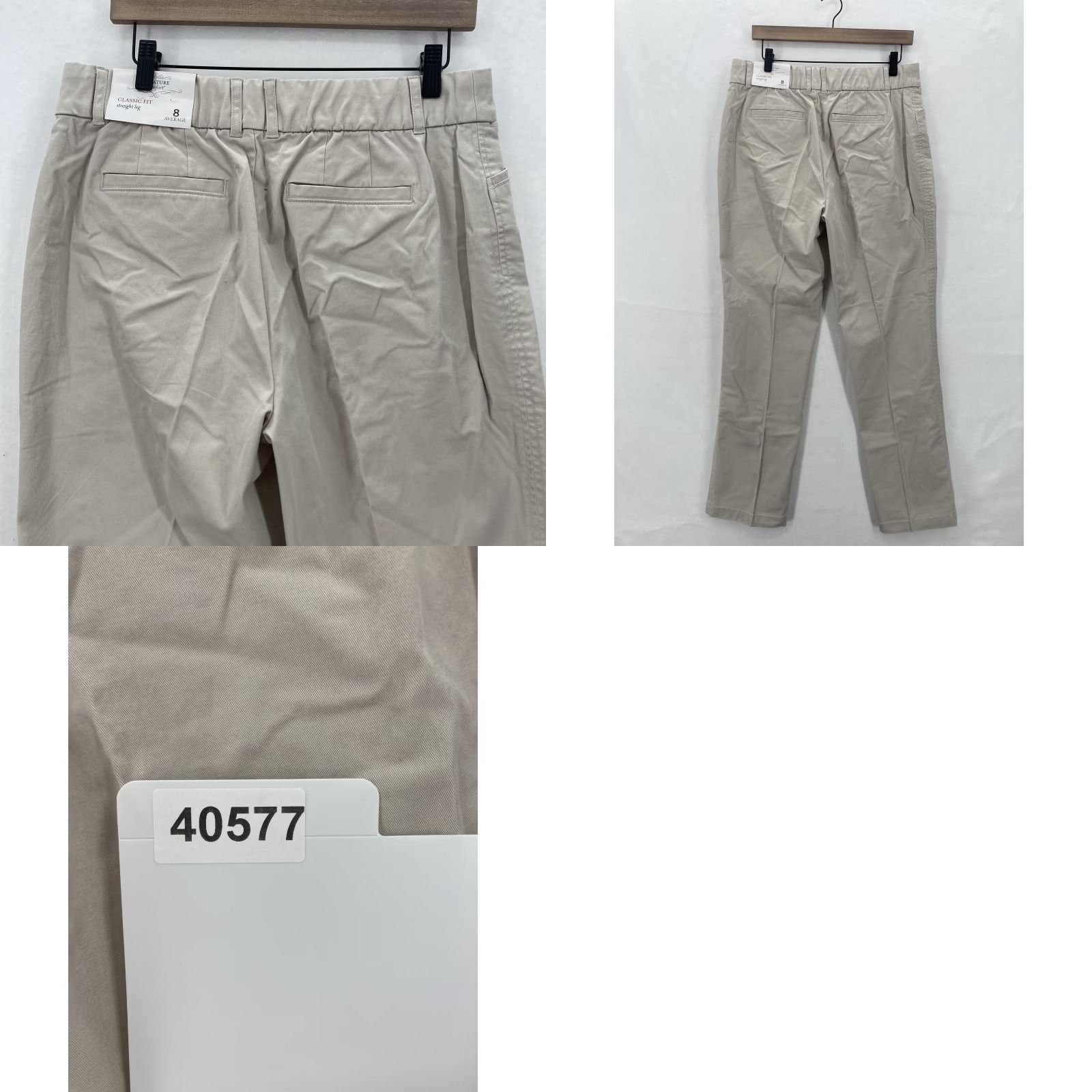 Vintage VINTAGE Christopher & Banks Pants Womens 8 Signature Comfort Straight Leg Beige Stretch Size 30" / US 8 / IT 44 - 10 Thumbnail
