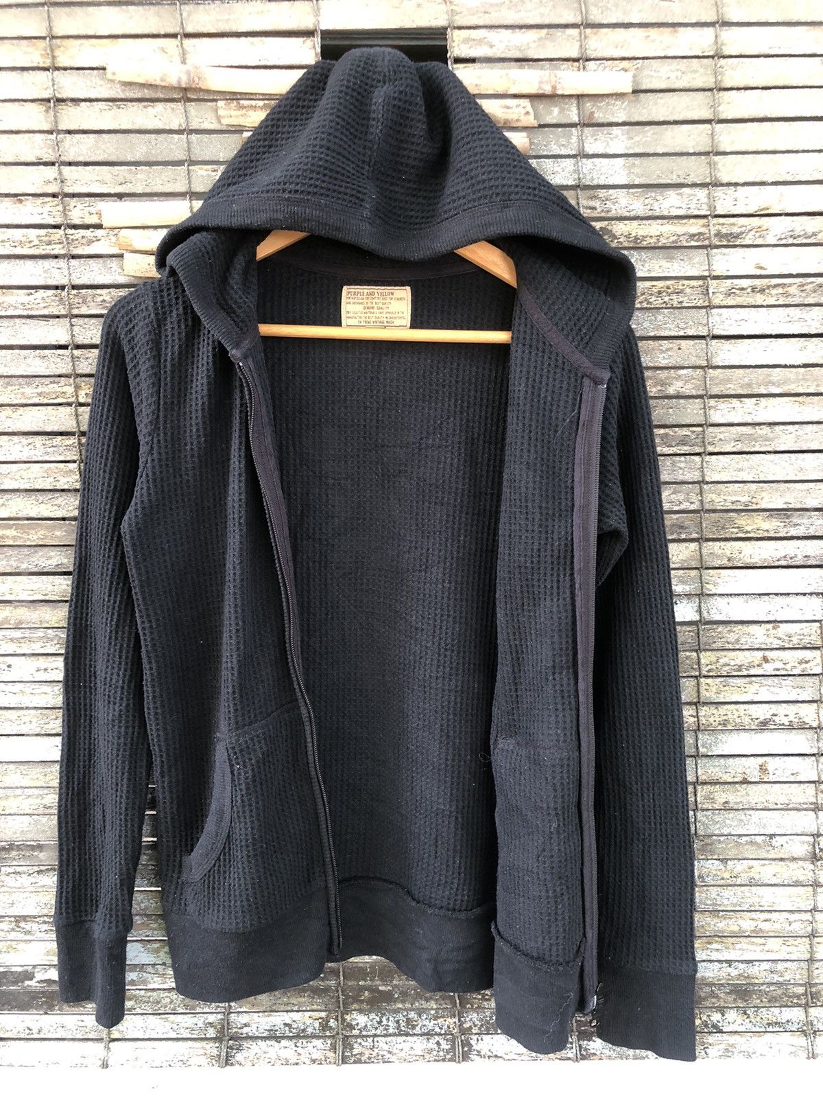 Japanese Brand × Vintage Vintage USAF Purple And Yellow Waffle Fullzipper Hoodies Size US S / EU 44-46 / 1 - 17 Thumbnail