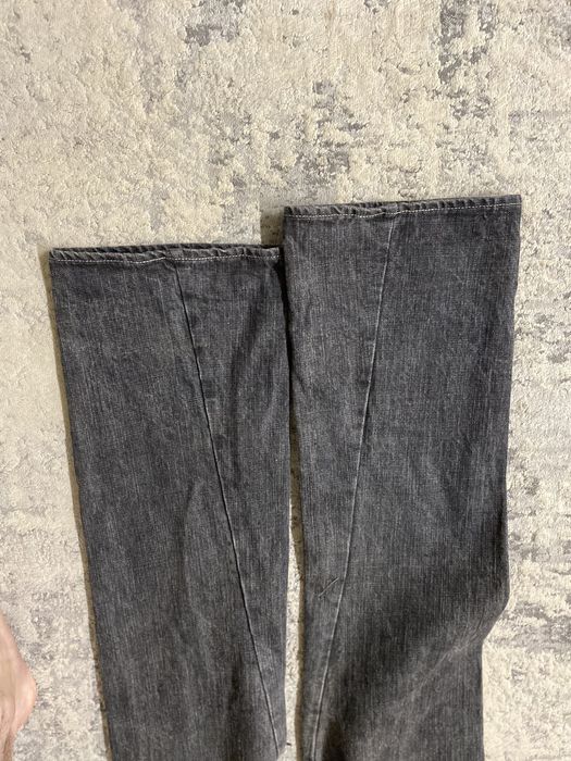 Yohji Yamamoto 2000s Faded Bootcut Wide Leg Jeans | Grailed