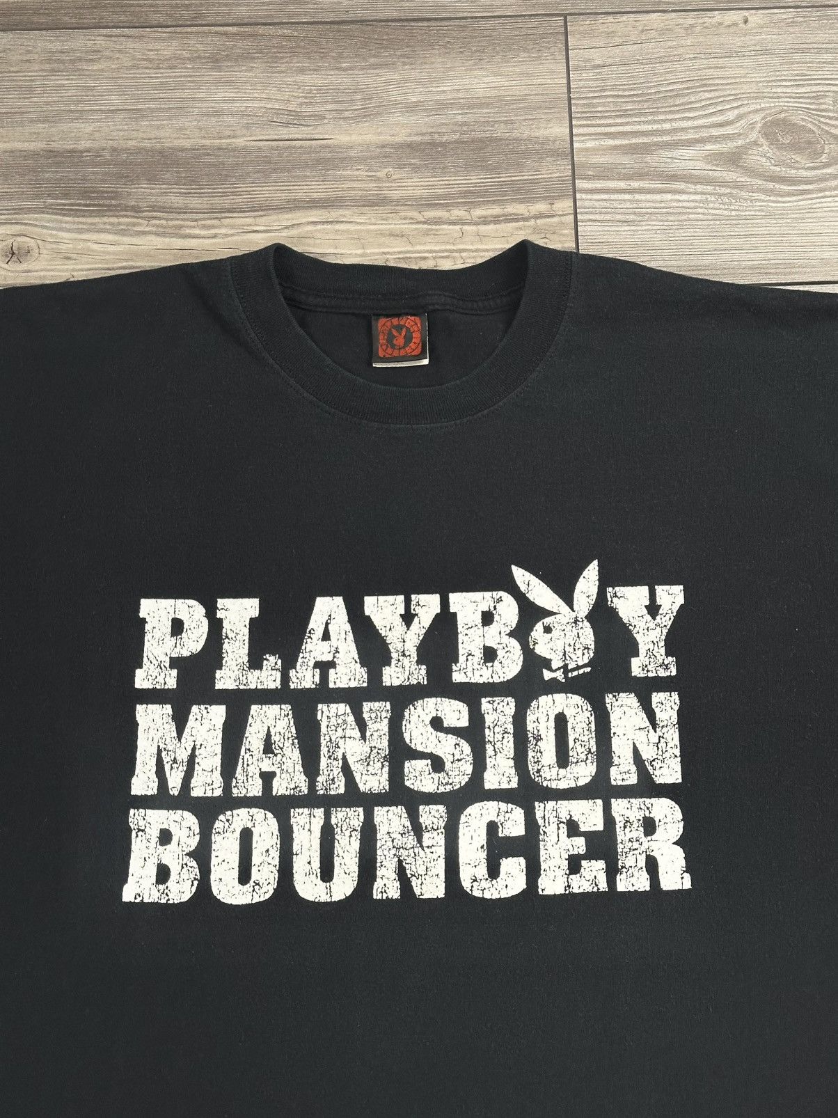 Playboy × Vintage Vintage 90’s Playboy Mansion Bouncer T Shirt Size US XL / EU 56 / 4 - 2 Thumbnail