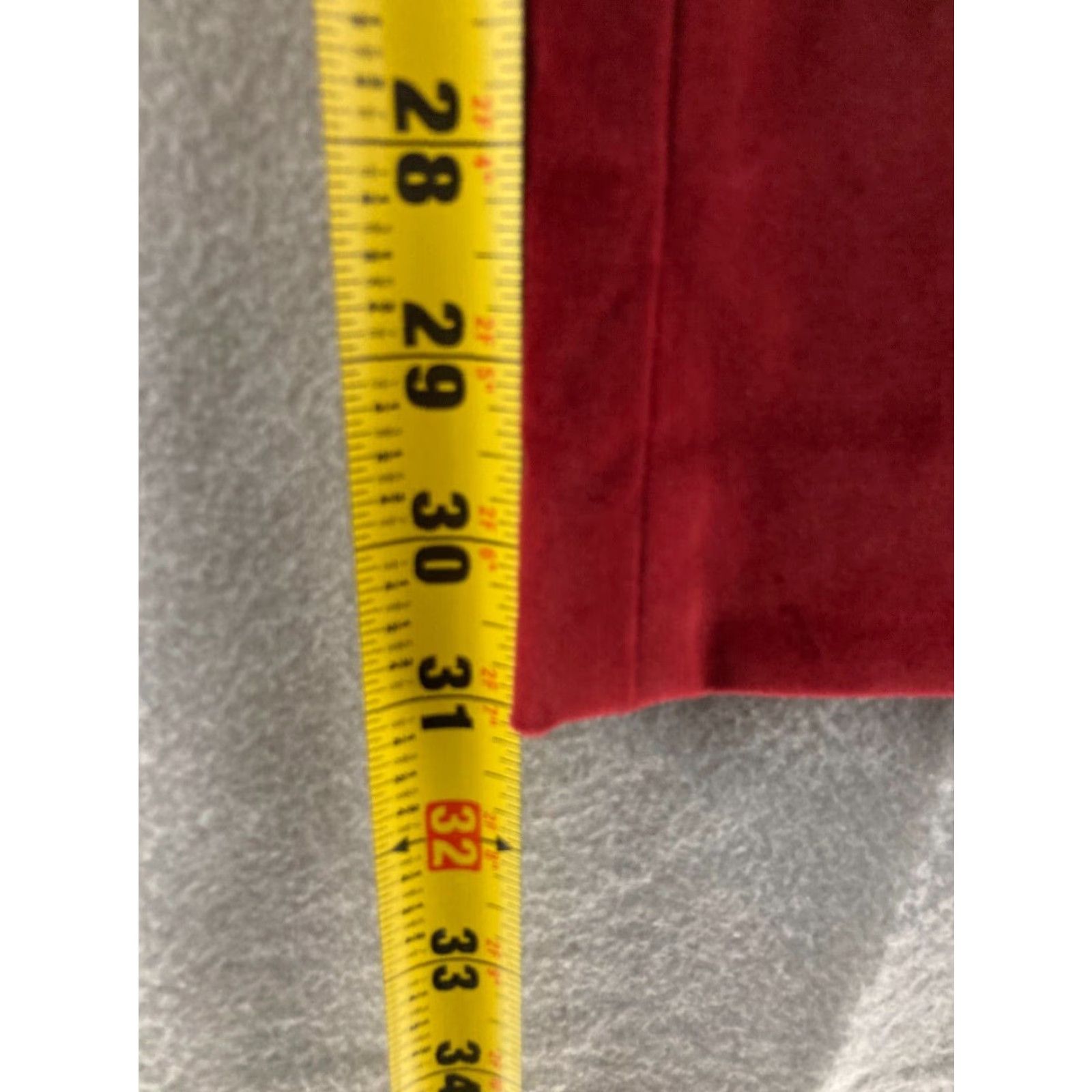 Vintage VINTAGE Body By Victoria Womens Dress Pants 0 Red Flared Cotton Blend Bohemian Size 25" / US 0 / IT 36 - 6 Thumbnail