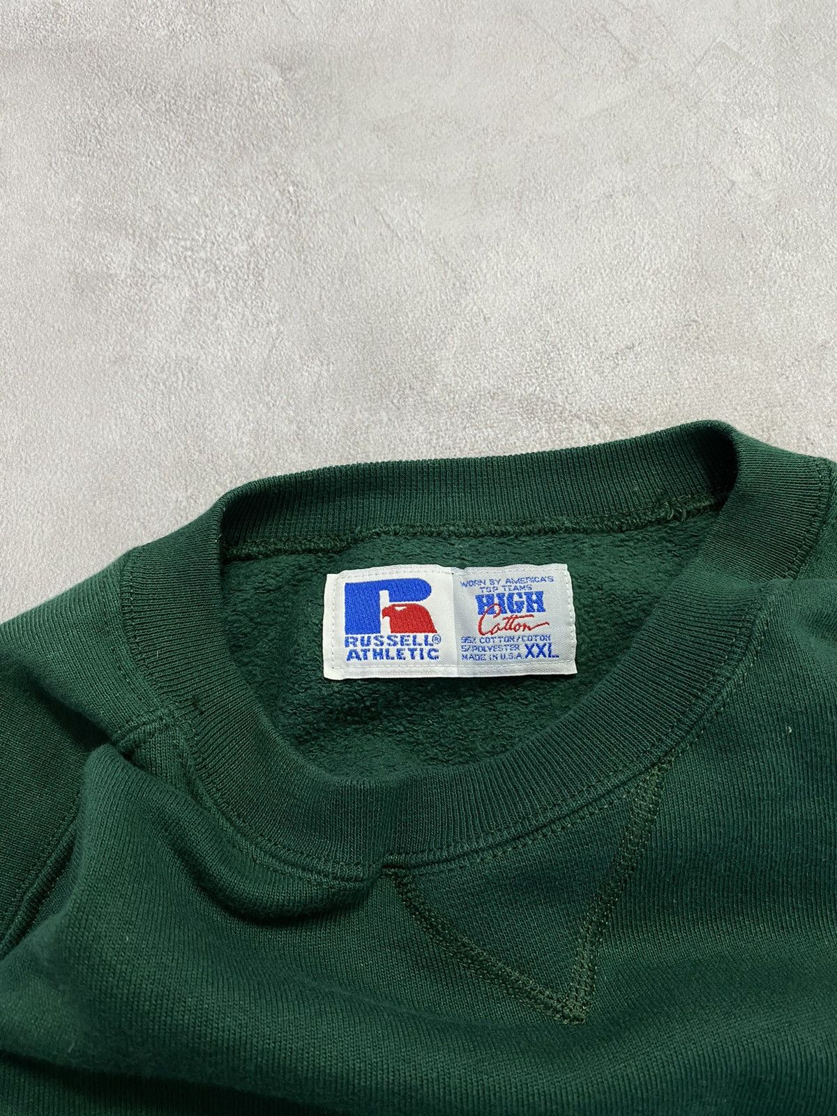 Russell Athletic Vintage 90s sweater Russell Athletic Baggy Track Boxy fit 🌳🔥 Size US XXL / EU 58 / 5 - 6 Thumbnail