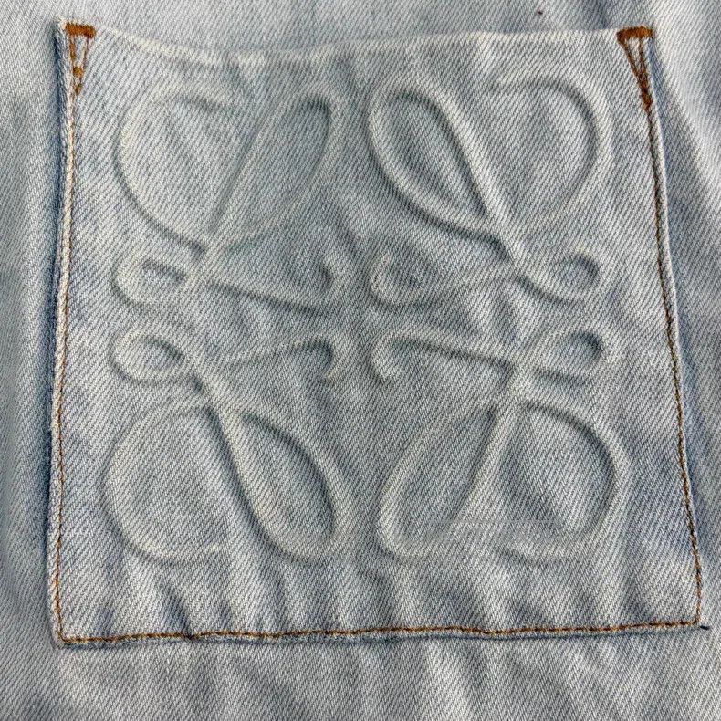Loewe Loewe Light Blue Large Logo Denim Shirt Size XS / US 0-2 / IT 36-38 - 7 Thumbnail