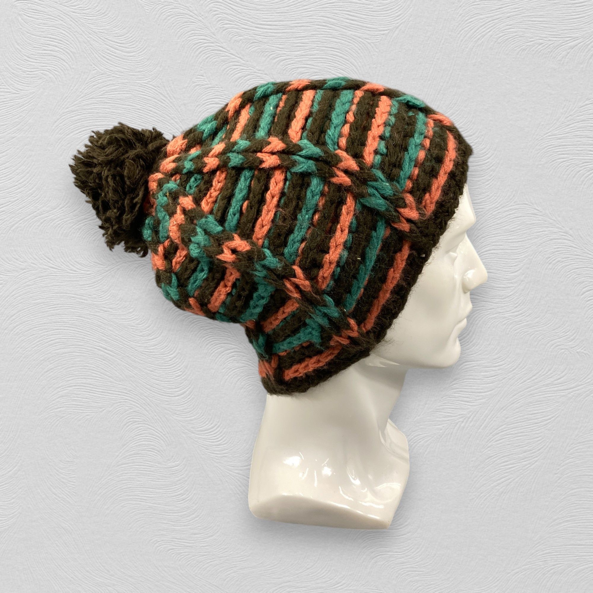 Japanese Brand Lip Jewel Knitted Beanie Hats Pom Pom -BN1044 Size ONE SIZE - 4 Thumbnail
