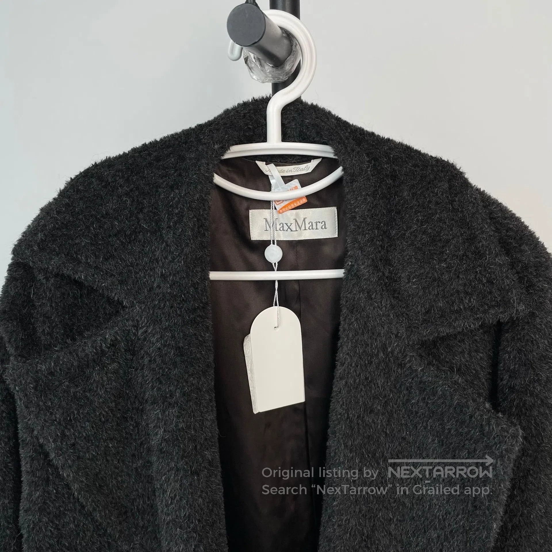 Max Mara Max Mara Dark Gray Lapel Teddy Coat| Size 4XL / US 24-26 - 4 Thumbnail