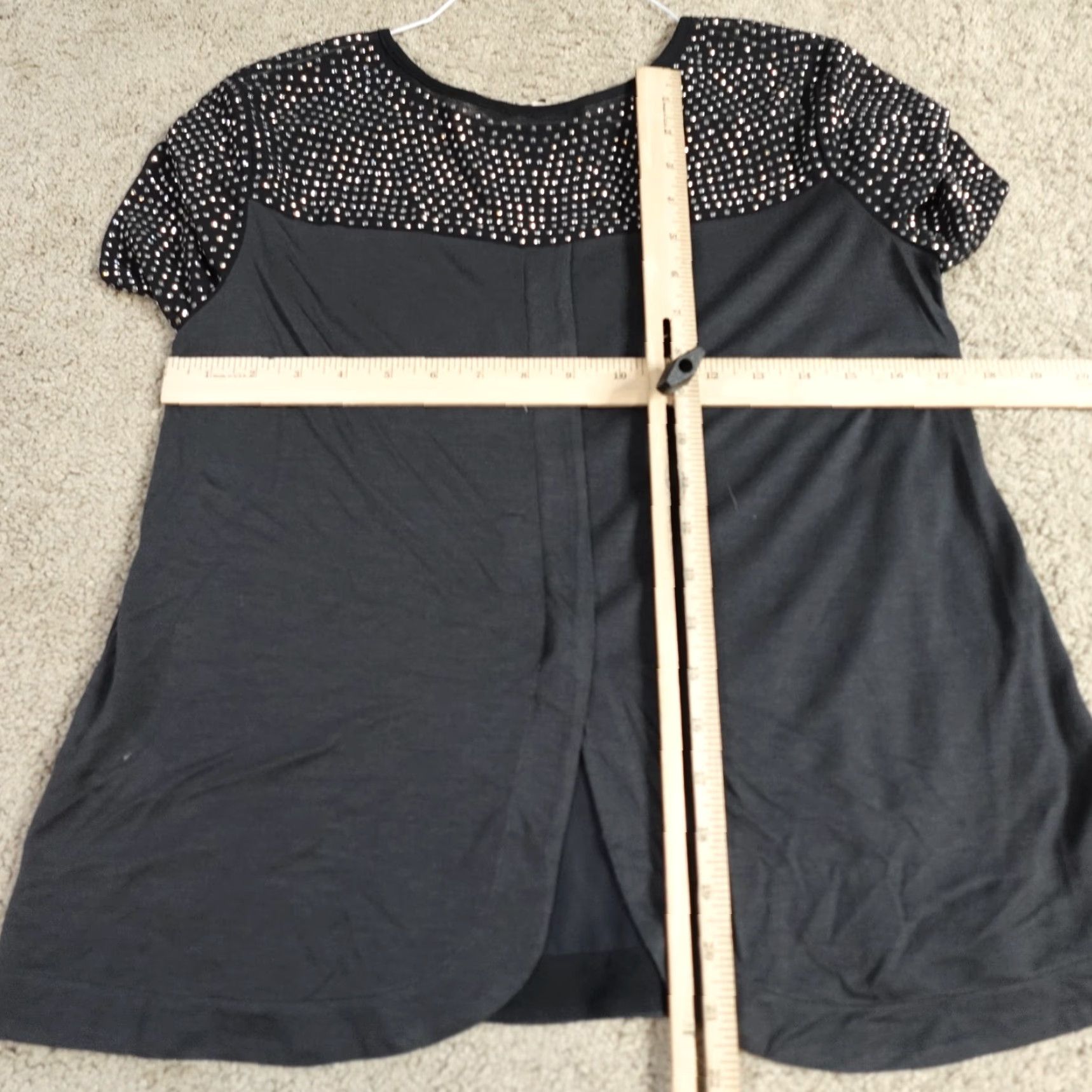 Rebecca Taylor Rebecca Taylor Blouse Top 2 Black Silk Sequins Short Sleeve Pullover Womens 2 Polyester Silk Sequin Solid Basic Everyday Favorites Size XS / US 0-2 / IT 36-38 - 5 Thumbnail