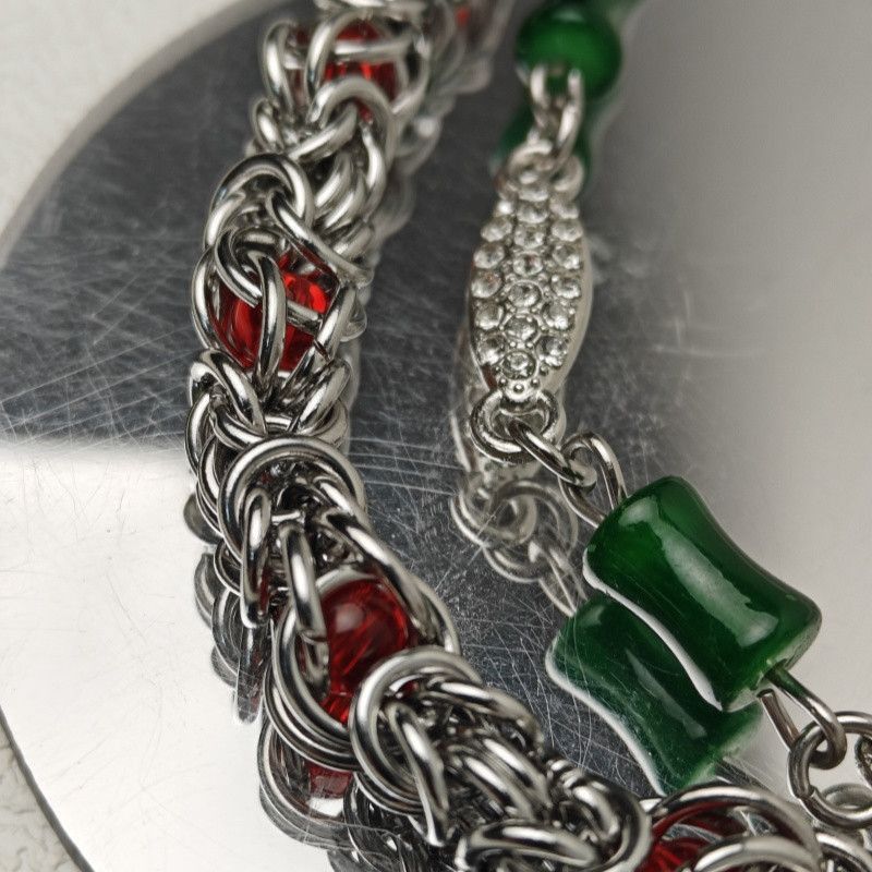 Japanese Brand 2 Layer Natural Echo Pearled Wallet Chain Size ONE SIZE - 5 Thumbnail