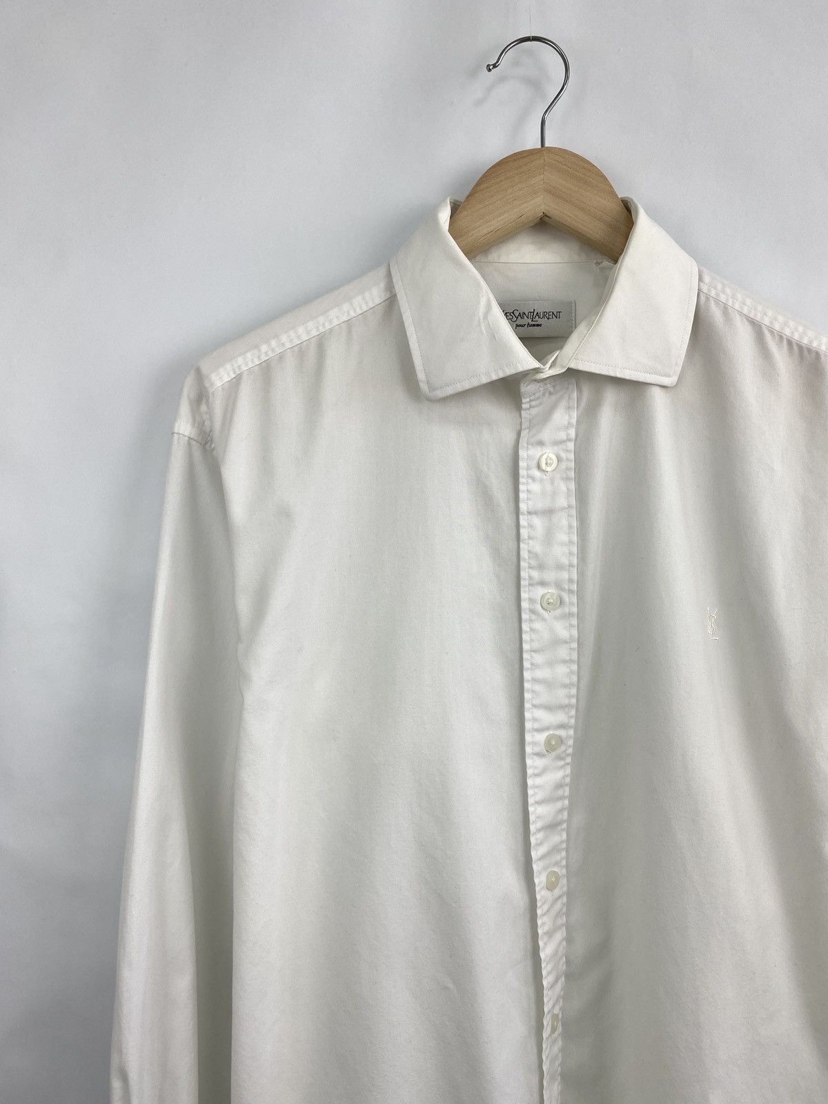 Yves Saint Laurent Vintage 90s Yves Saint Laurent YSL Button Up Cufflinks Shirt Size US XL / EU 56 / 4 - 2 Thumbnail