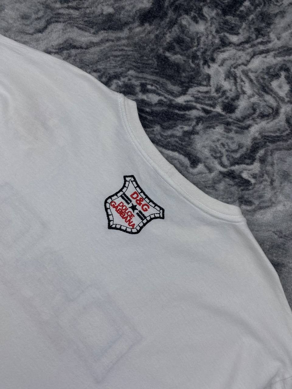 Dolce & Gabbana Vintage Dolce Gabbana Big Log T Shirt Men Size L White Size US L / EU 52-54 / 3 - 10 Thumbnail