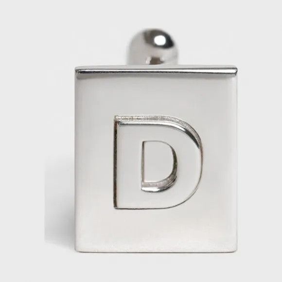 Celine o1bcso1str1024 Size: OS / Alphabet D Cufflink in Silver Size ONE SIZE - 1 Preview