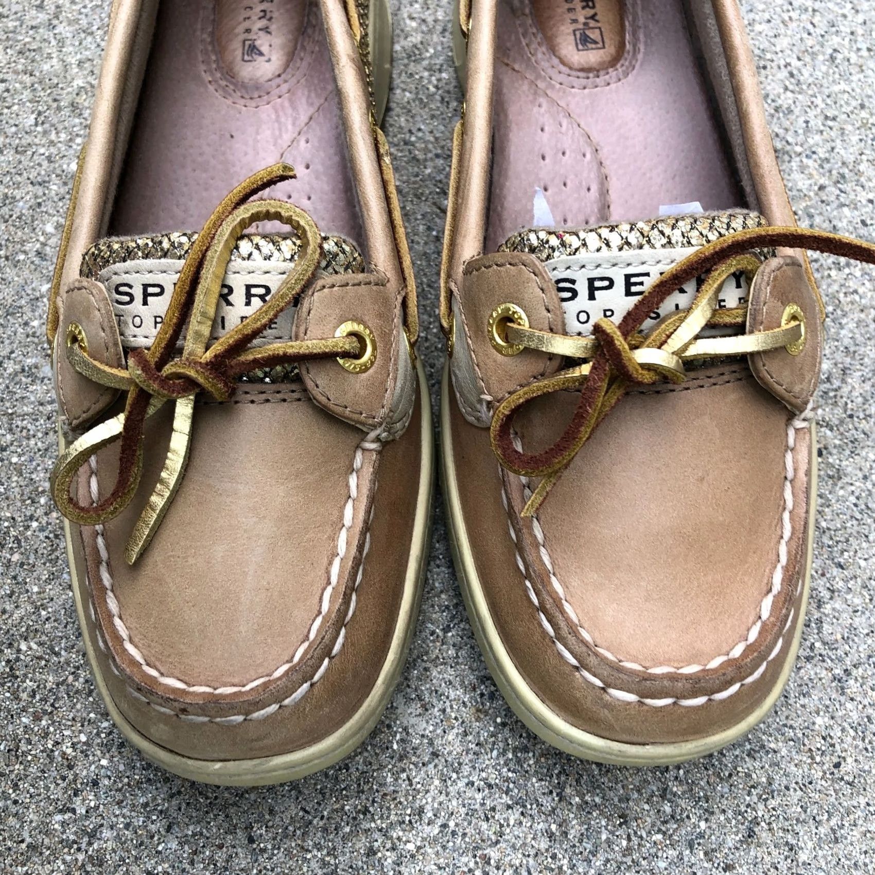 Sperry SPERRY TOP SIDER Leather Boat Shoes Loafers Womens 6 M Tan Brown Slip On 9101759 Size M / US 6-8 / IT 42-44 - 3 Thumbnail