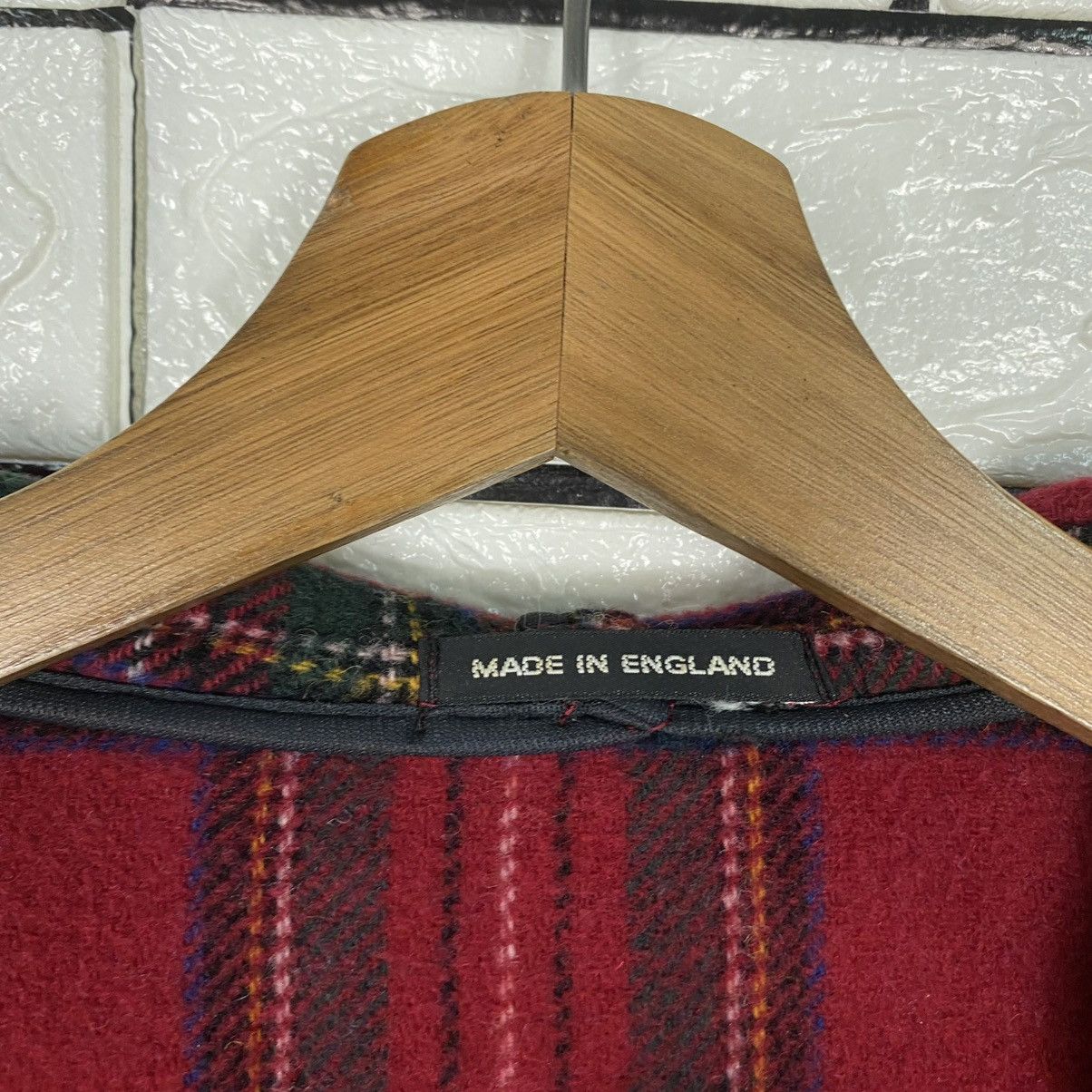 Burberry 🔥VINTAGE DUFFLE WOOL JACKET BURBERRYS CHECK TARTAN BLANKET Size US M / EU 48-50 / 2 - 20 Thumbnail