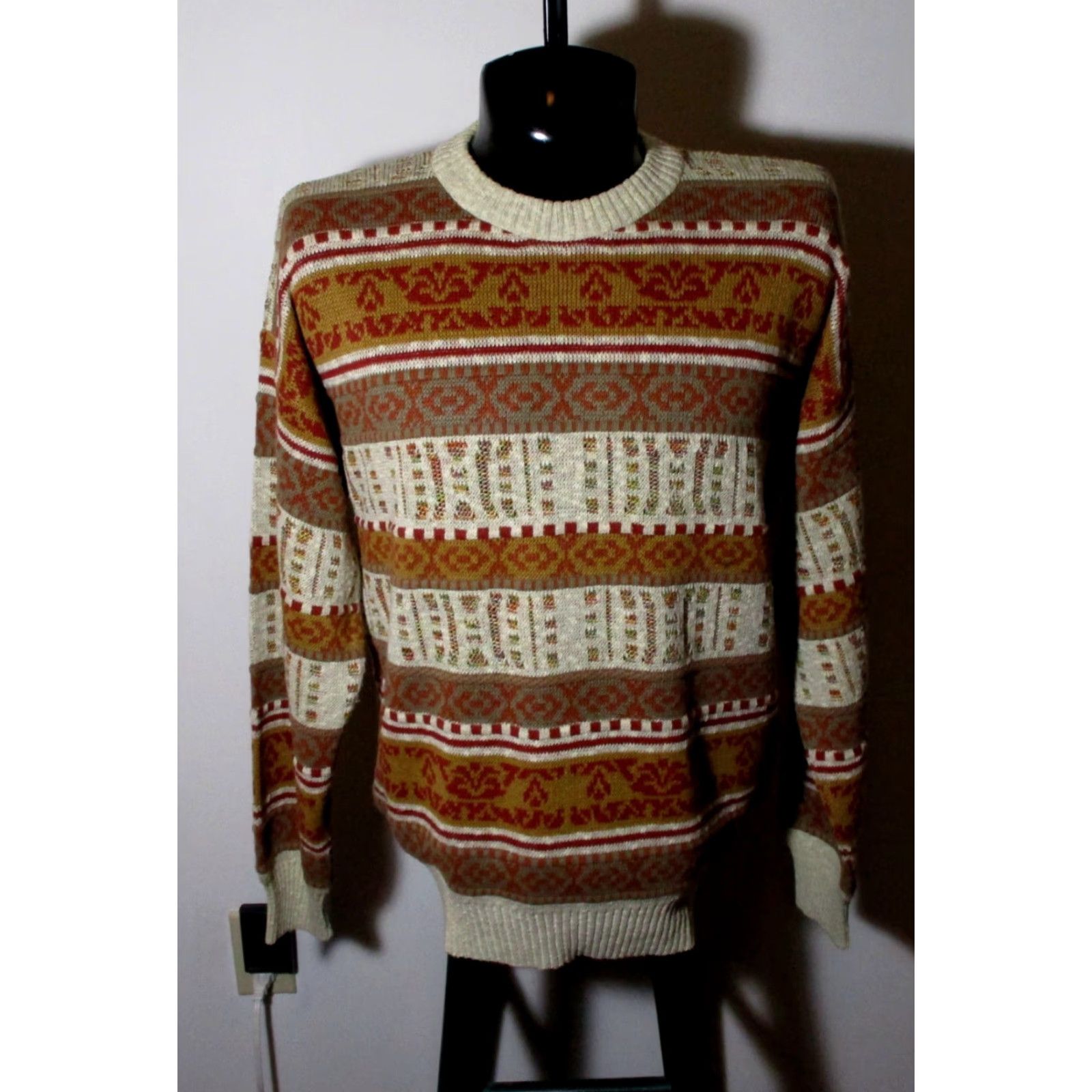 Vintage The ITALIAN SWEATER Sweater Men's XL Tan Brown Size US XL / EU 56 / 4 - 2 Thumbnail
