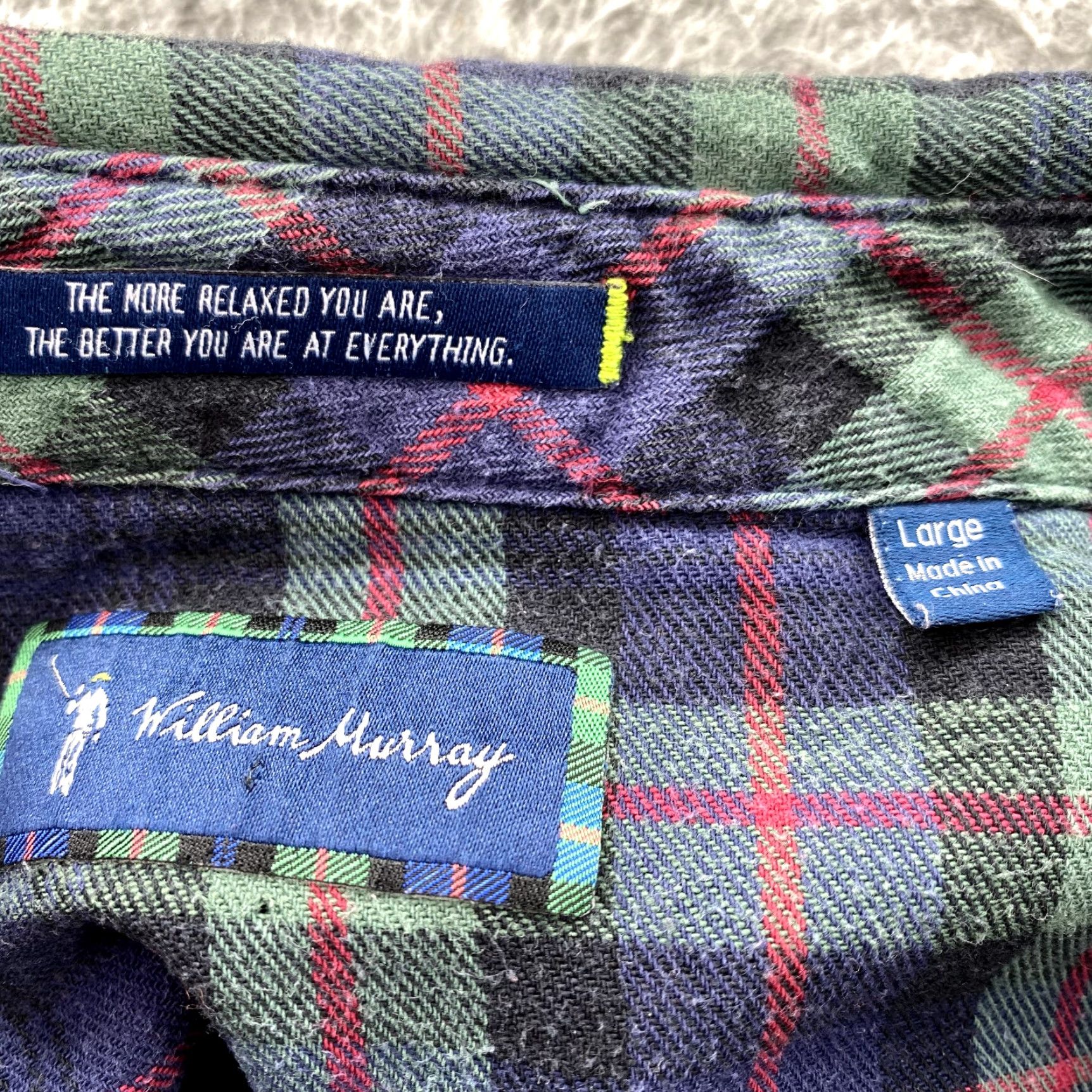 Vintage VINTAGE Willam Murray Golf Flannel Shirt Men's Large Plaid Madras Cabin Grandpa Gorpcore Shirt Size US L / EU 52-54 / 3 - 5 Thumbnail