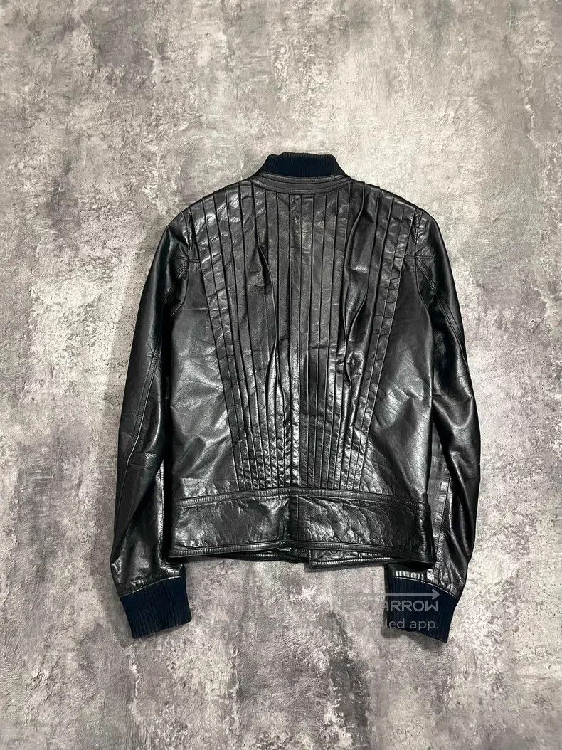 Dior Dior Bellows Pleats Leather Cracked Leather Jacket Size US S / EU 44-46 / 1 - 2 Thumbnail