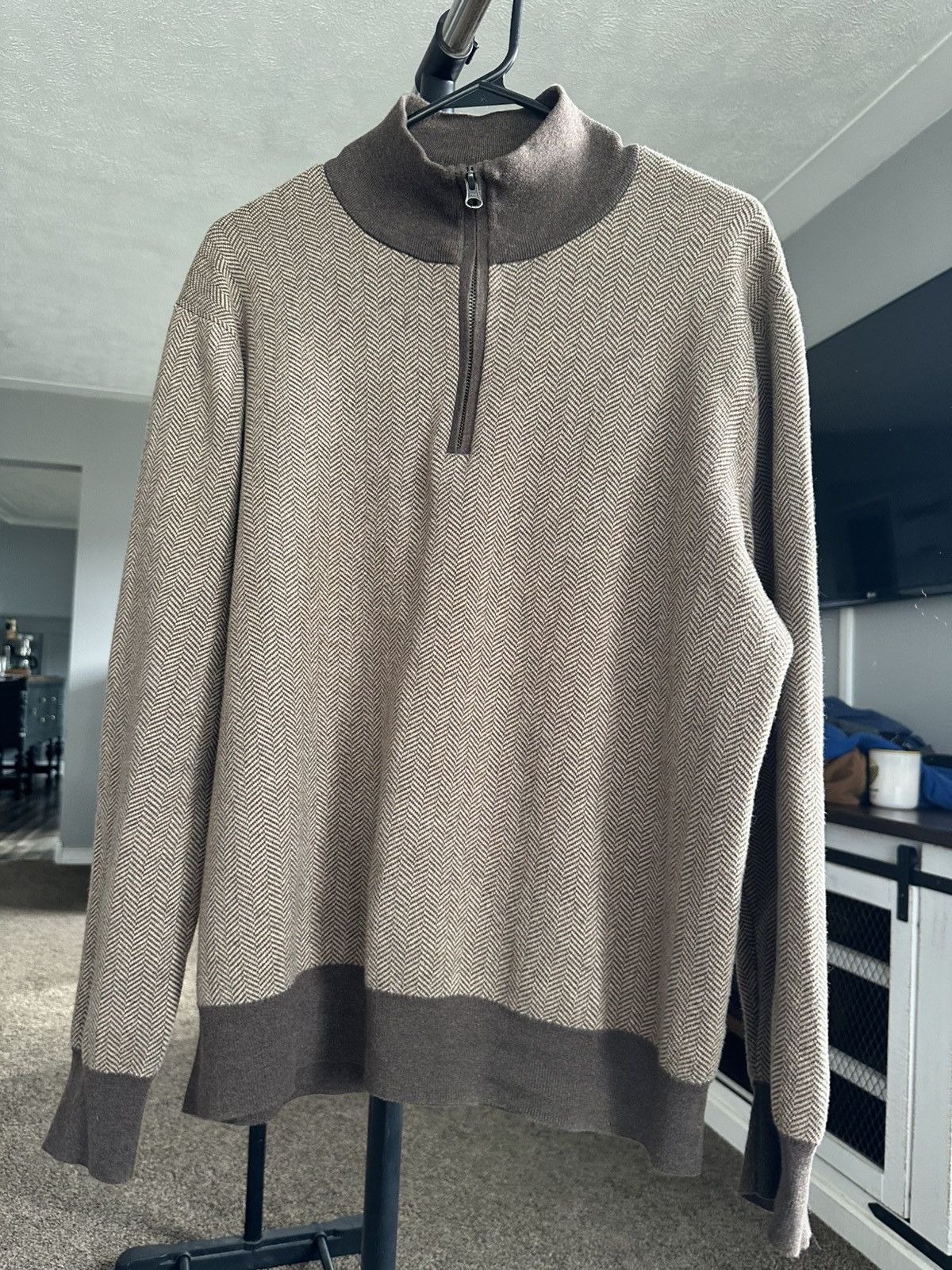 J.Crew J.Crew 1/4 Zip Sweater Size US L / EU 52-54 / 3 - 3 Thumbnail